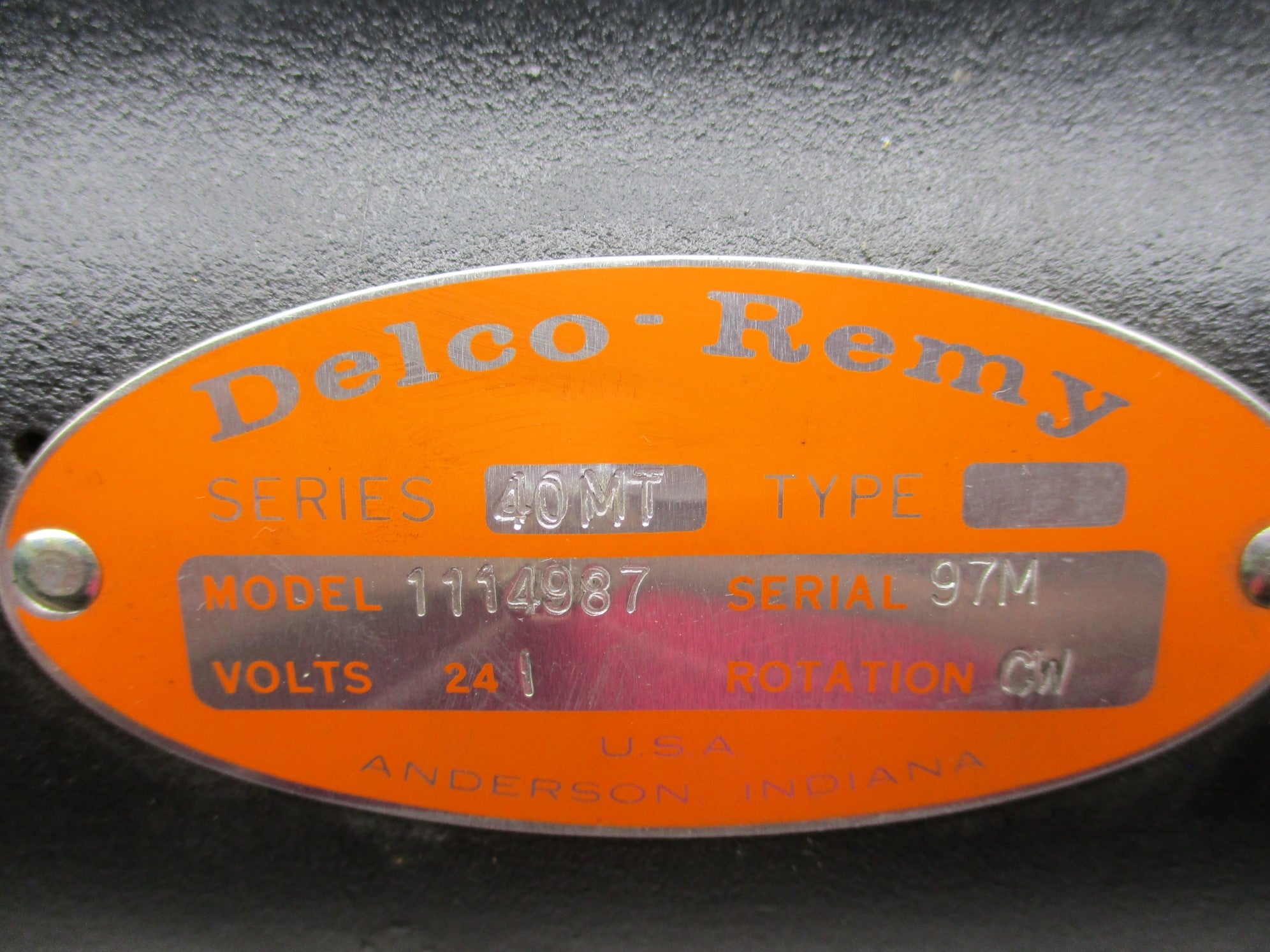 DELCO-REMY 1114987 SER. 40MT NSNP