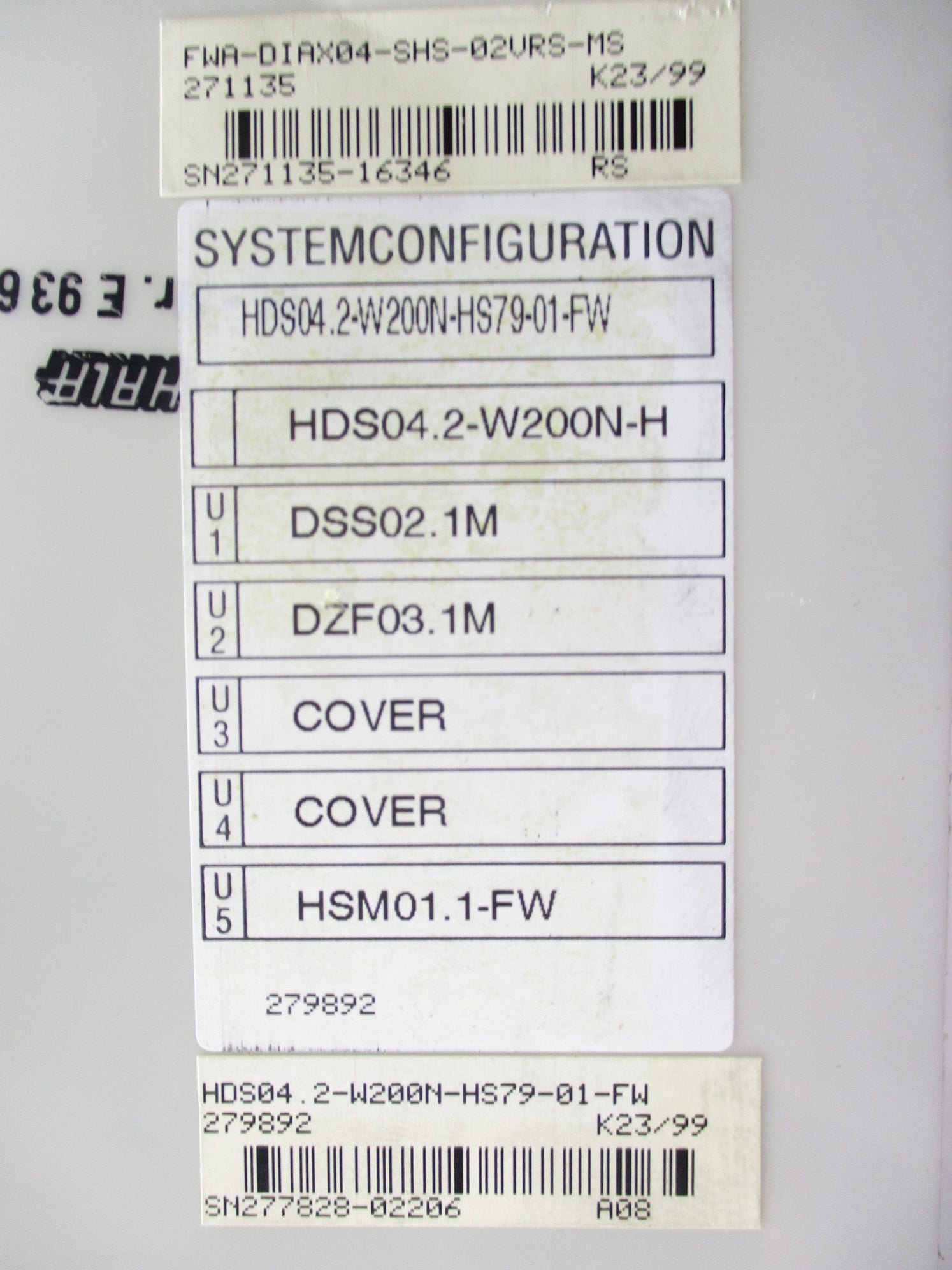 REXROTH INDRAMAT HDS04.2-W200N-HS79-01-FW R911279892 (AS PICTURED) UNMP