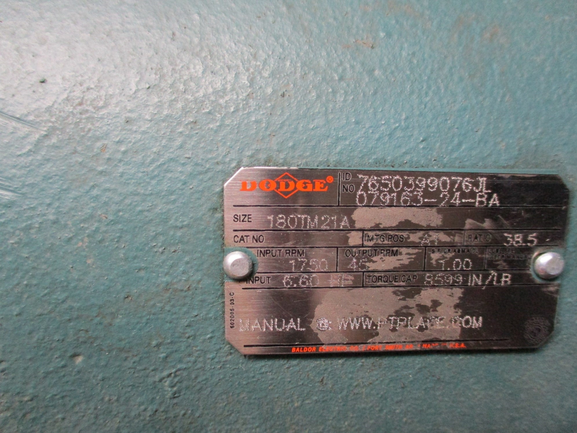 DODGE 7650399076JL 079163-24-BA UNMP