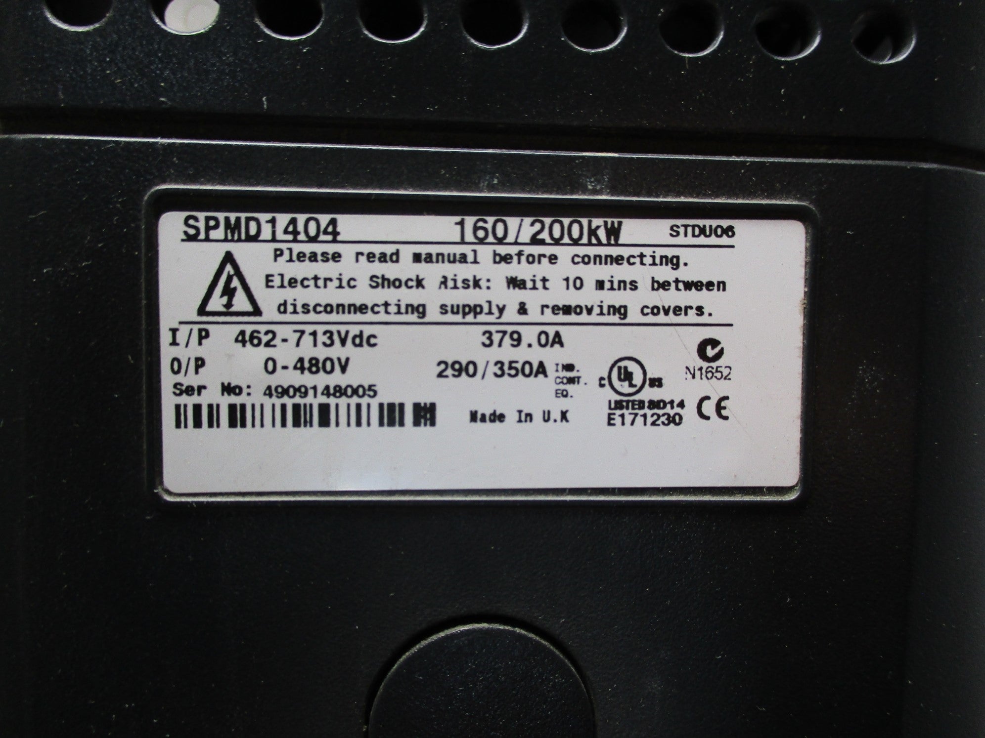 CONTROL TECHNIQUES SPMD1404 (AS PICTURED) UNMP