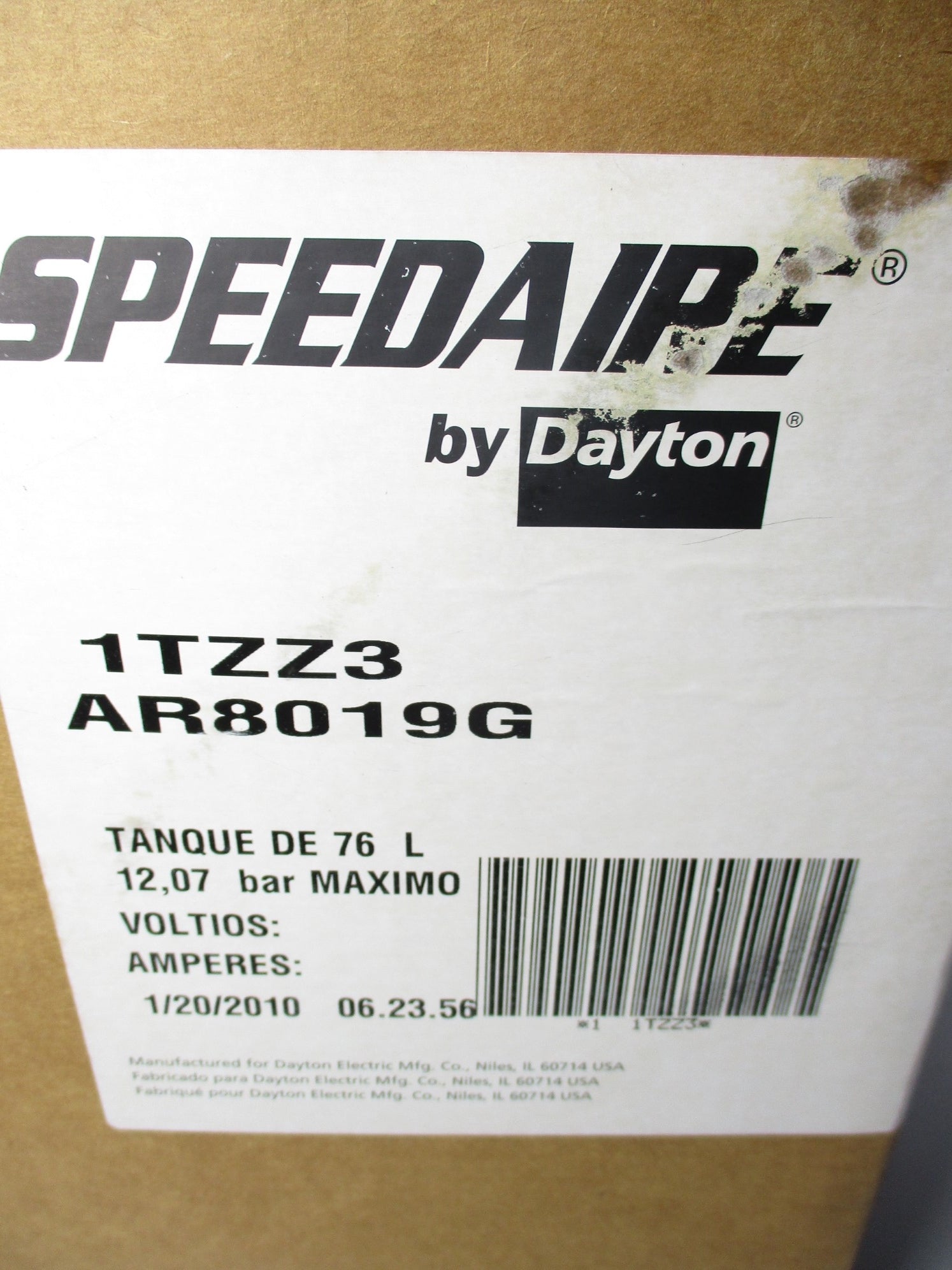 SPEEDAIRE 1TZZ3 175PSI NSFS
