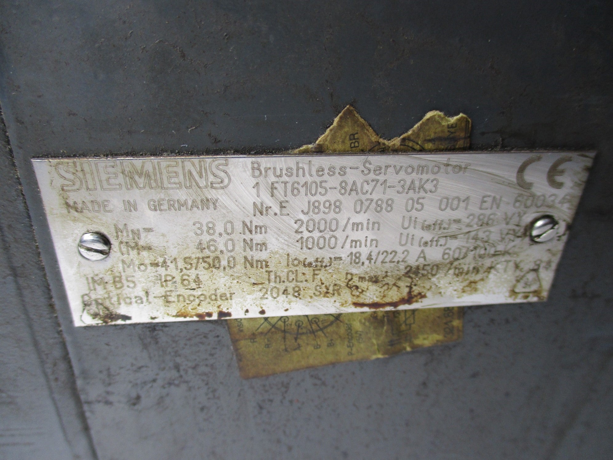 SIEMENS 1FT6105-8AC71-3AK3 UNMP
