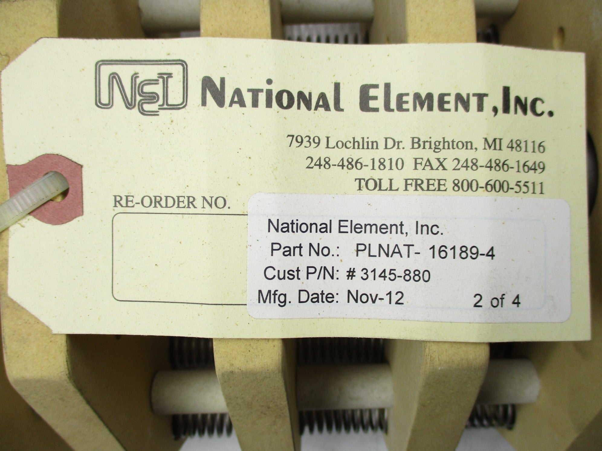 NATIONAL ELEMENT PLNAT-16189-4 (PKG OF 4) NSMP