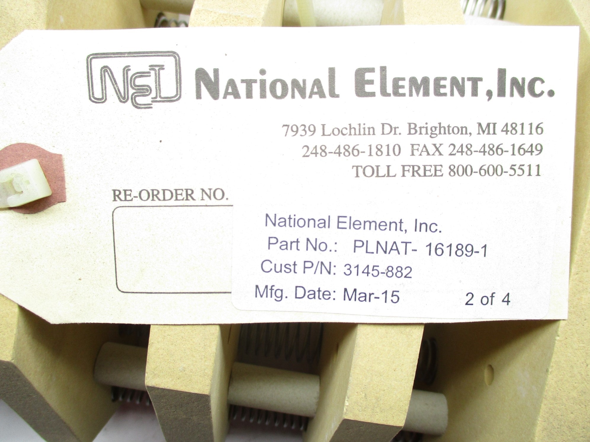 NATIONAL ELEMENT PLNAT-16189-1 (PKG OF 4) NSMP