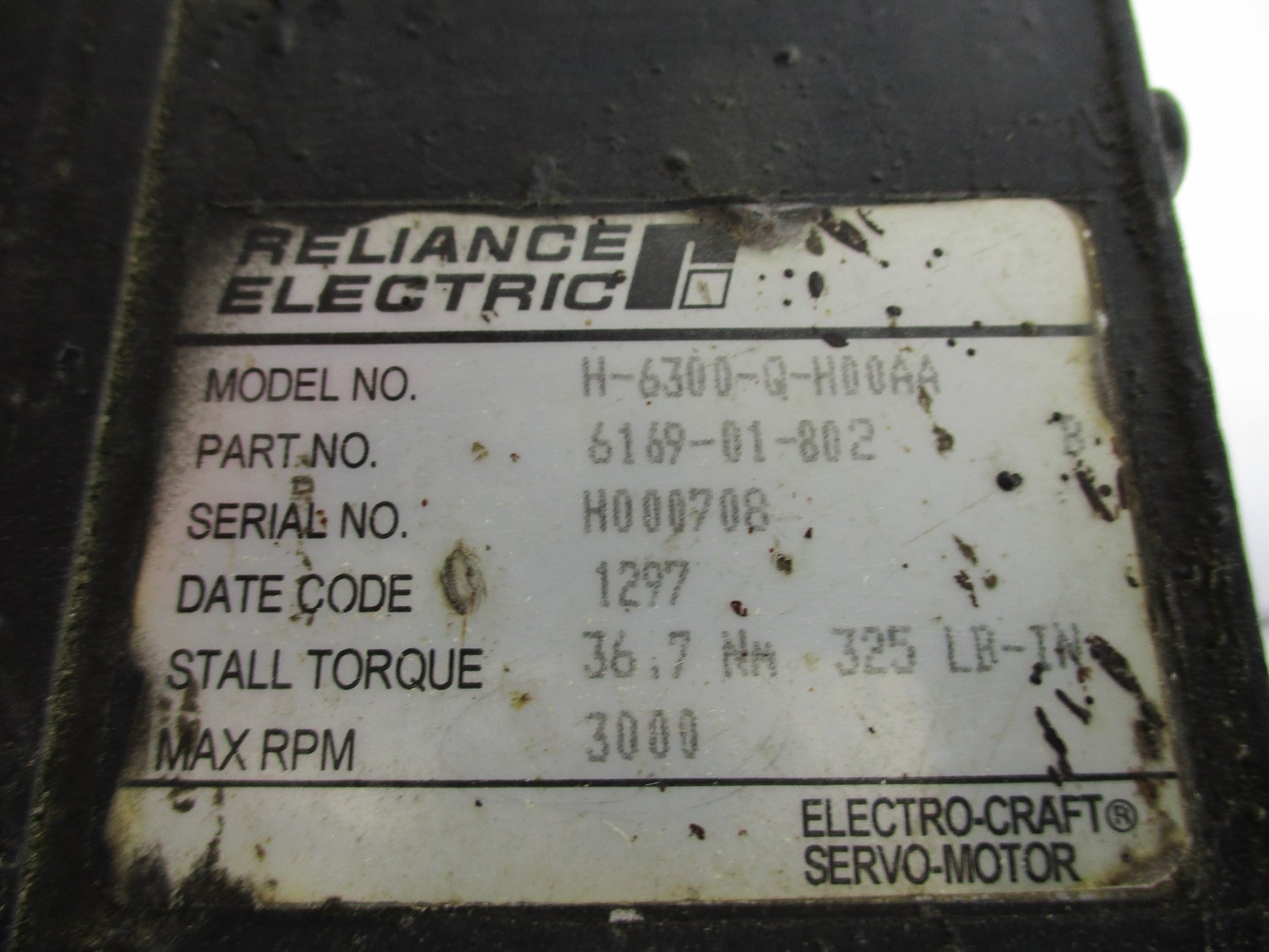 RELIANCE ELECTRIC H-6300-Q-H00AA UNMP