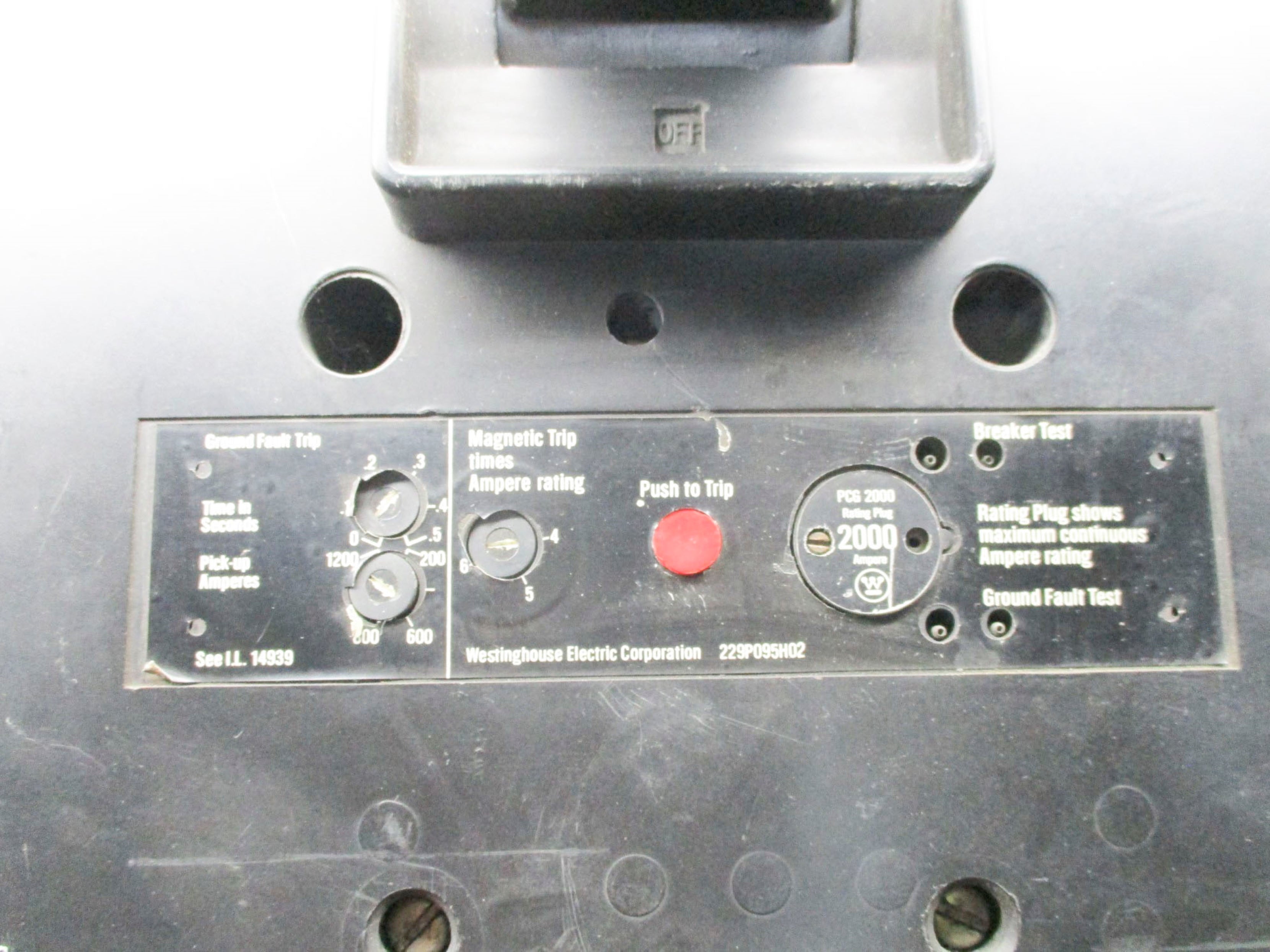 WESTINGHOUSE PCG32000F 600VAC 2000A UNMP