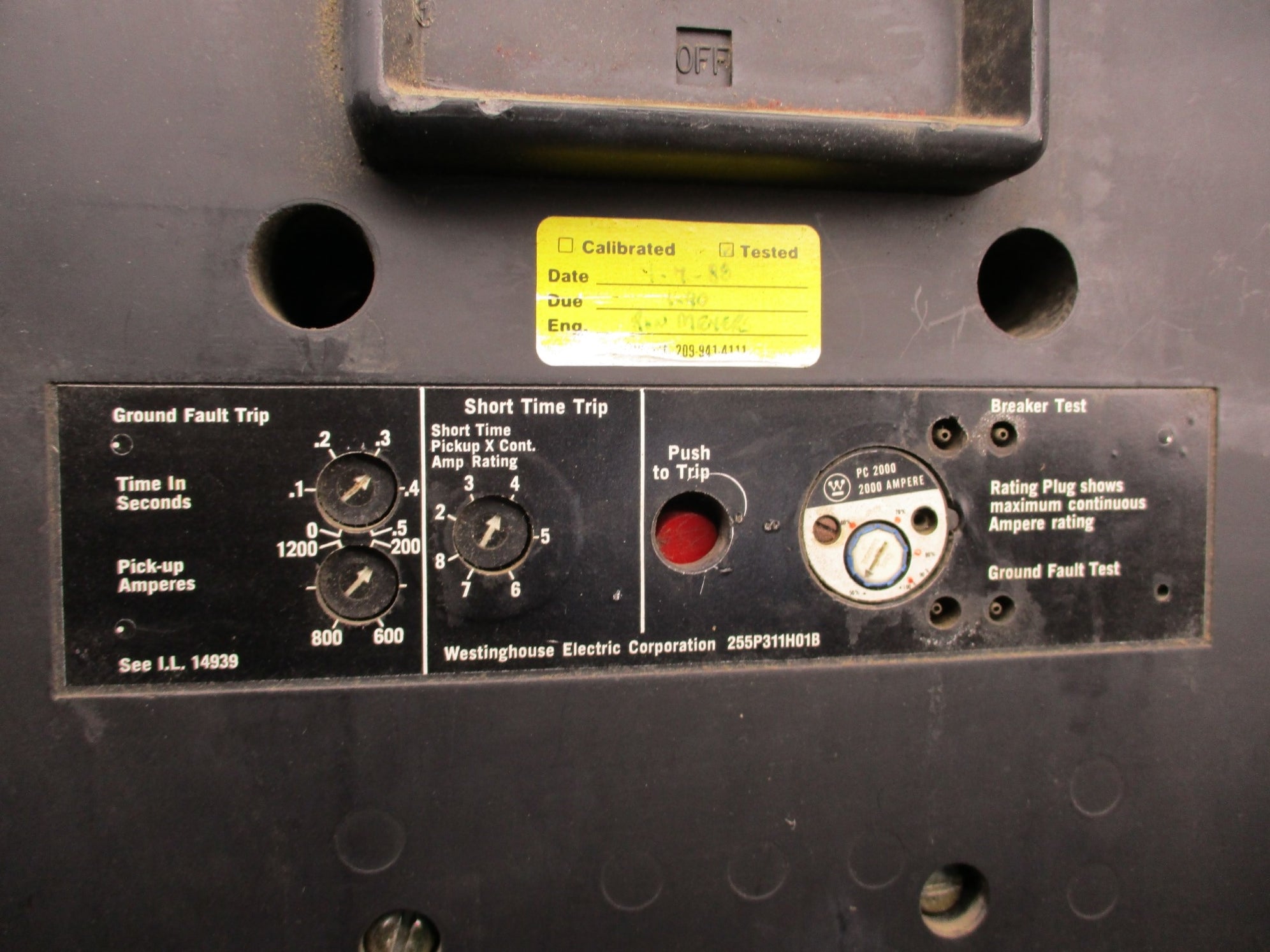 WESTINGHOUSE PCG32000F 600VAC 2000A (AS PICTURED) UNMP