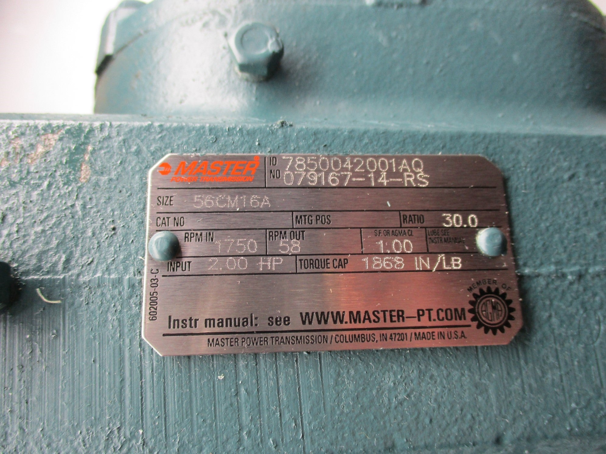 MASTER 56CM16A RATIO 30.0 NSNP