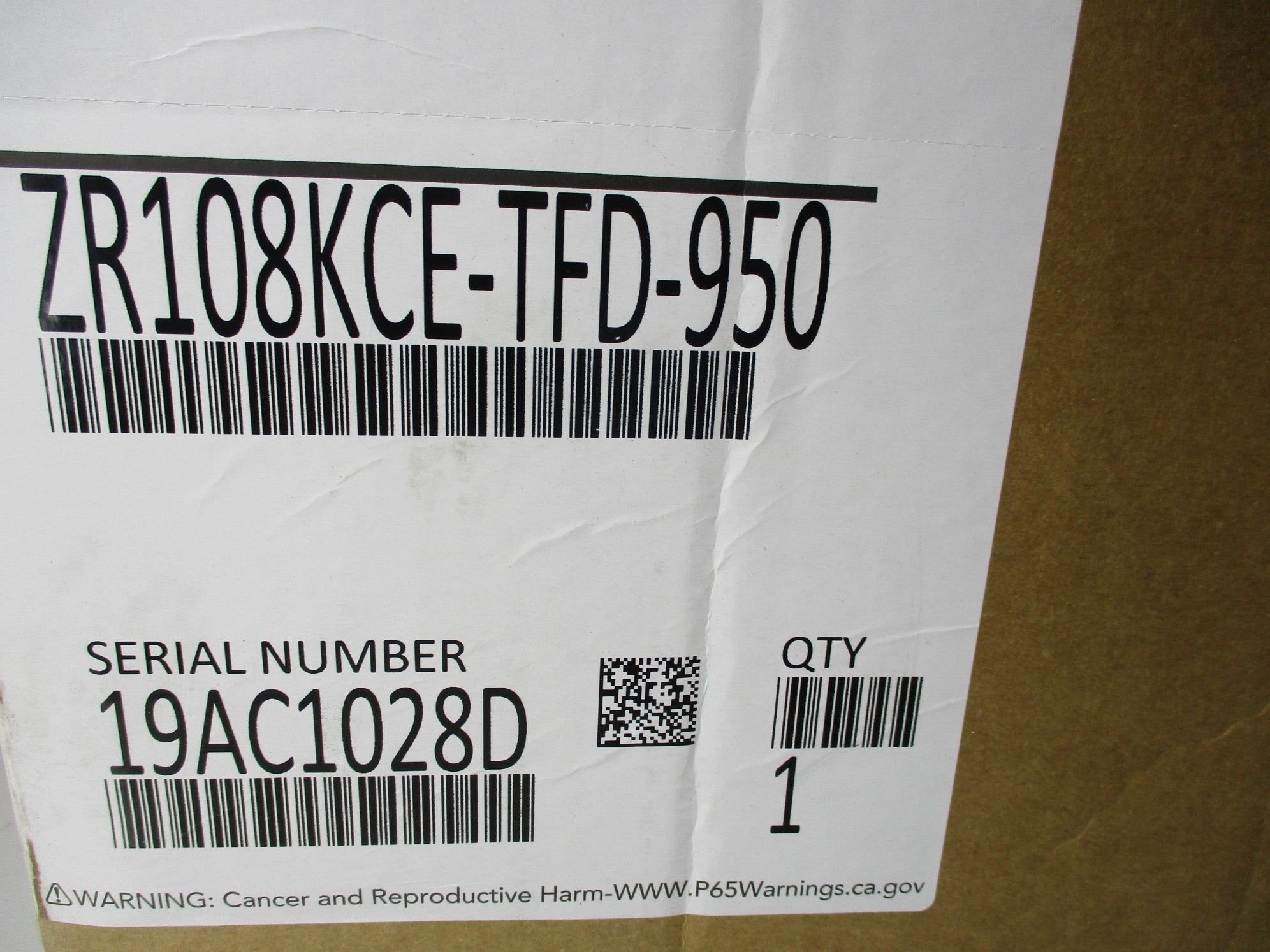 EMERSON ZR108KCE-TFD-950 NSMP