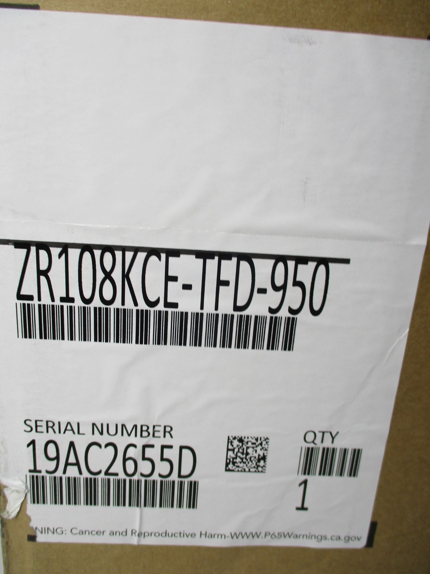 EMERSON ZR108KCE-TFD-950 (AS PICTURED) NSMP