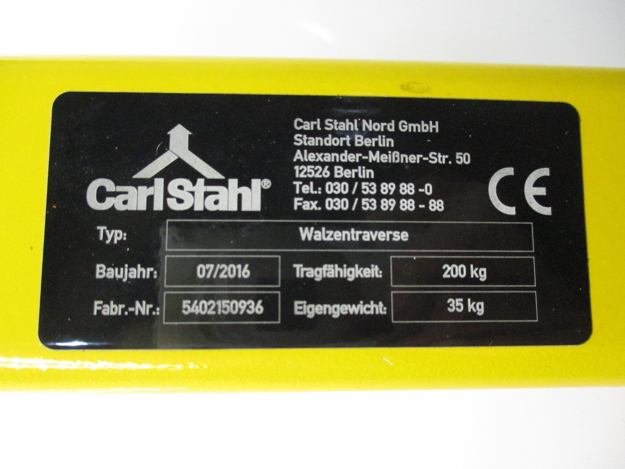 CARL STAHL WALZENTRAVERSE 5402150936 NSNP