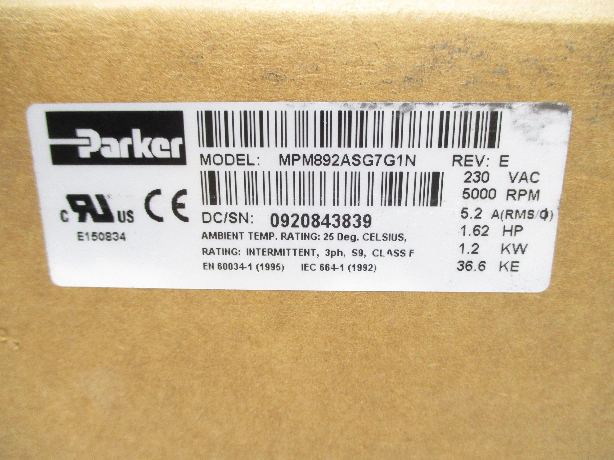 PARKER MPM892ASG7G1N NSMP