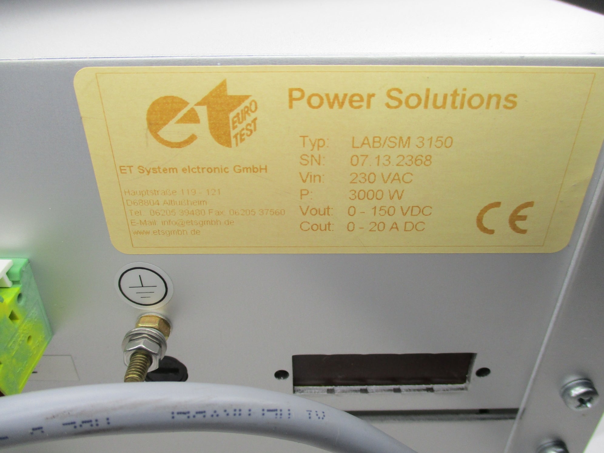 ET SYSTEM POWER SOLUTIONS LAB/SM 3150 NSNP