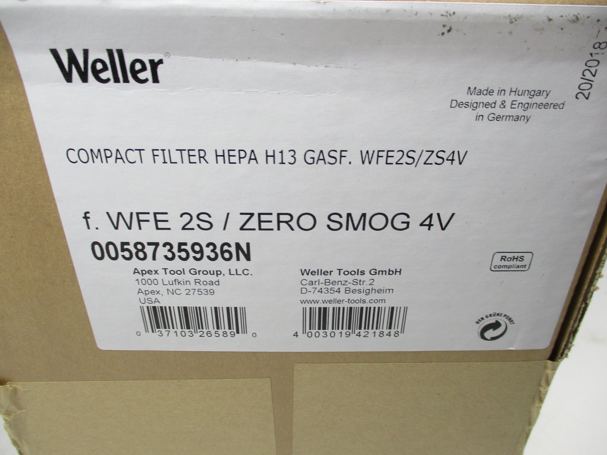 WELLER H13 GASF.WFE2S/ZS4V 0058735936N NSFS