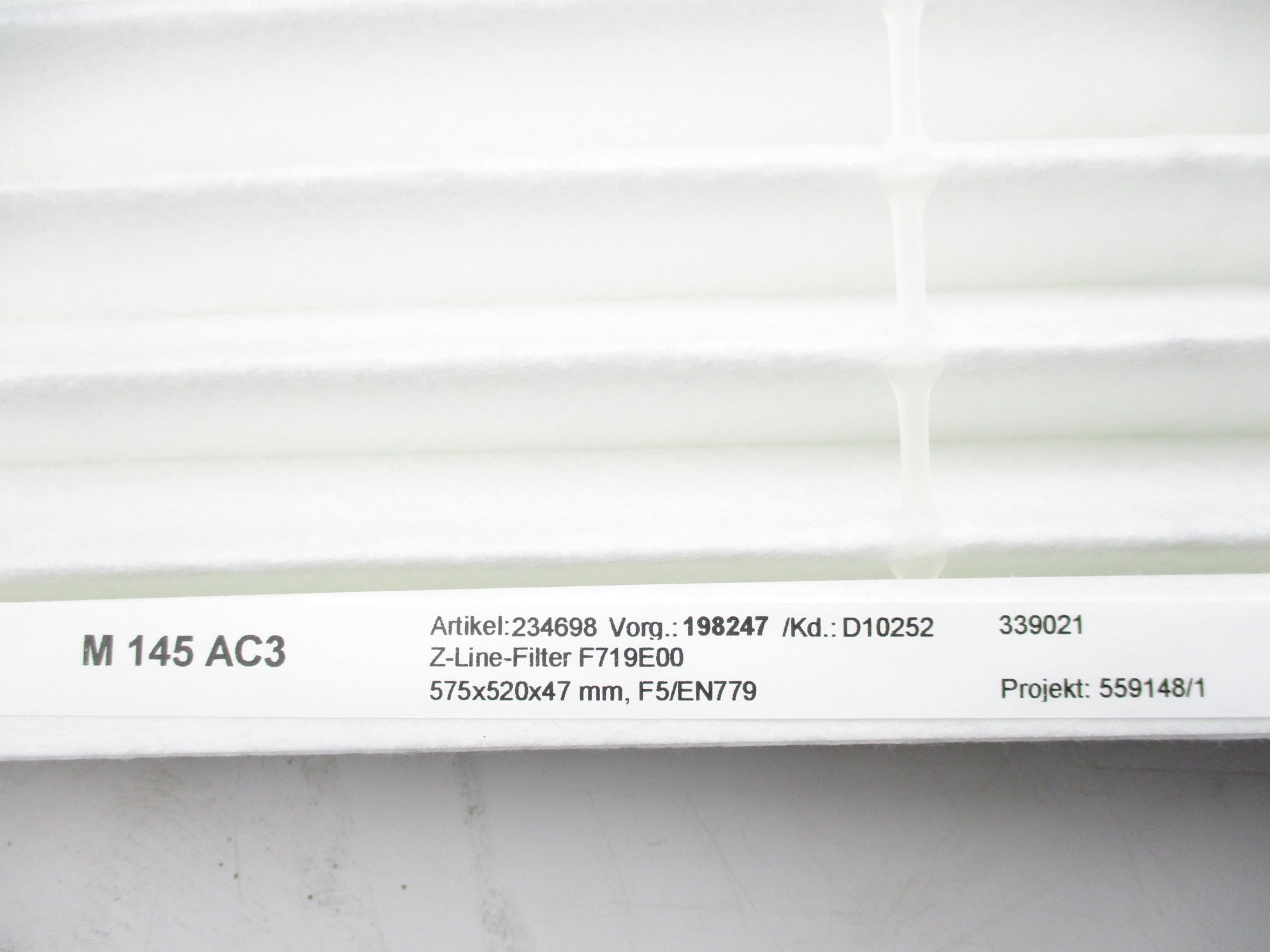 Z-LINE F5 EN779 234698 575x520x47mm NSNP