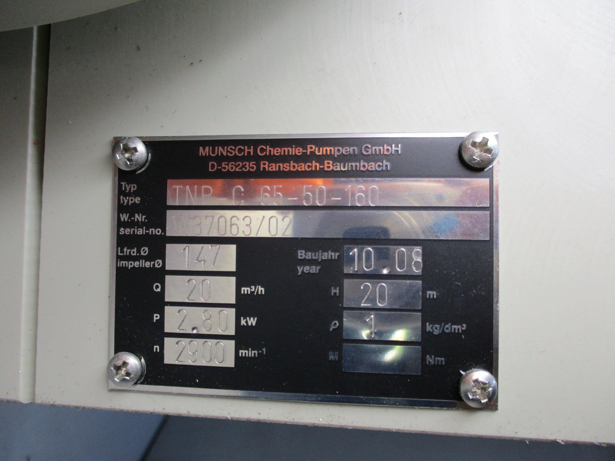 MUNSCH TNP-C 65-50-160 NSNP