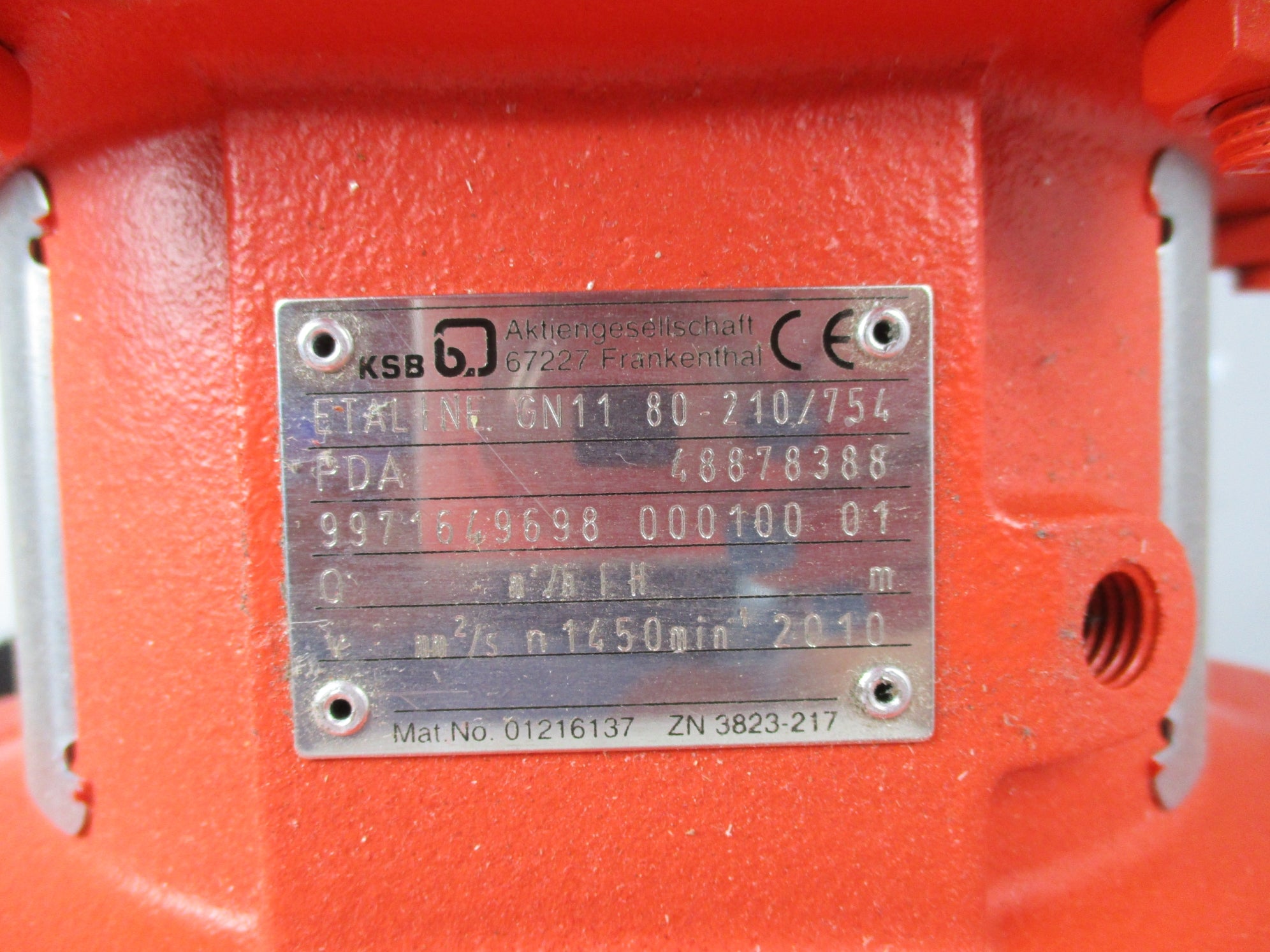 KSB ETALINE GN11 80-210/754 5007K50AH0SI4 NSNP