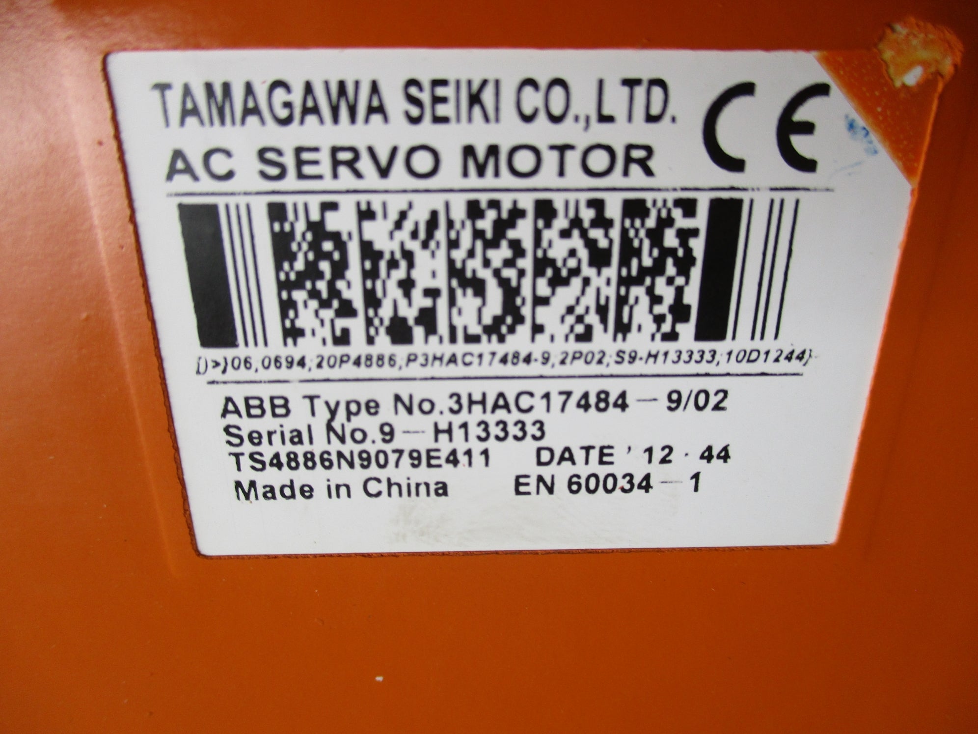 ABB TAMAGAWA SEIKI 3HAC17484-9/02 (AS PICTURED) NSNP