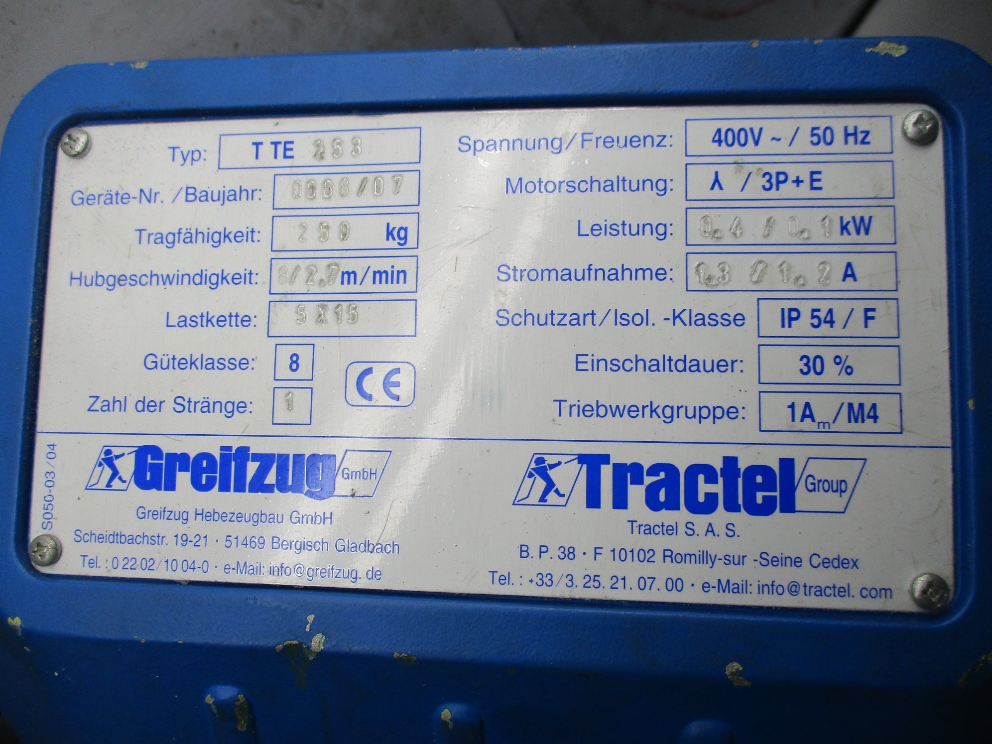 TRACTEL TTE 253 UNMP