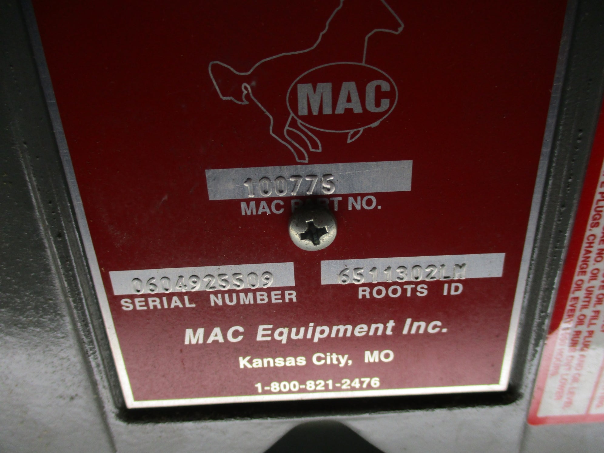 MAC 100775 6511302LM NSNP