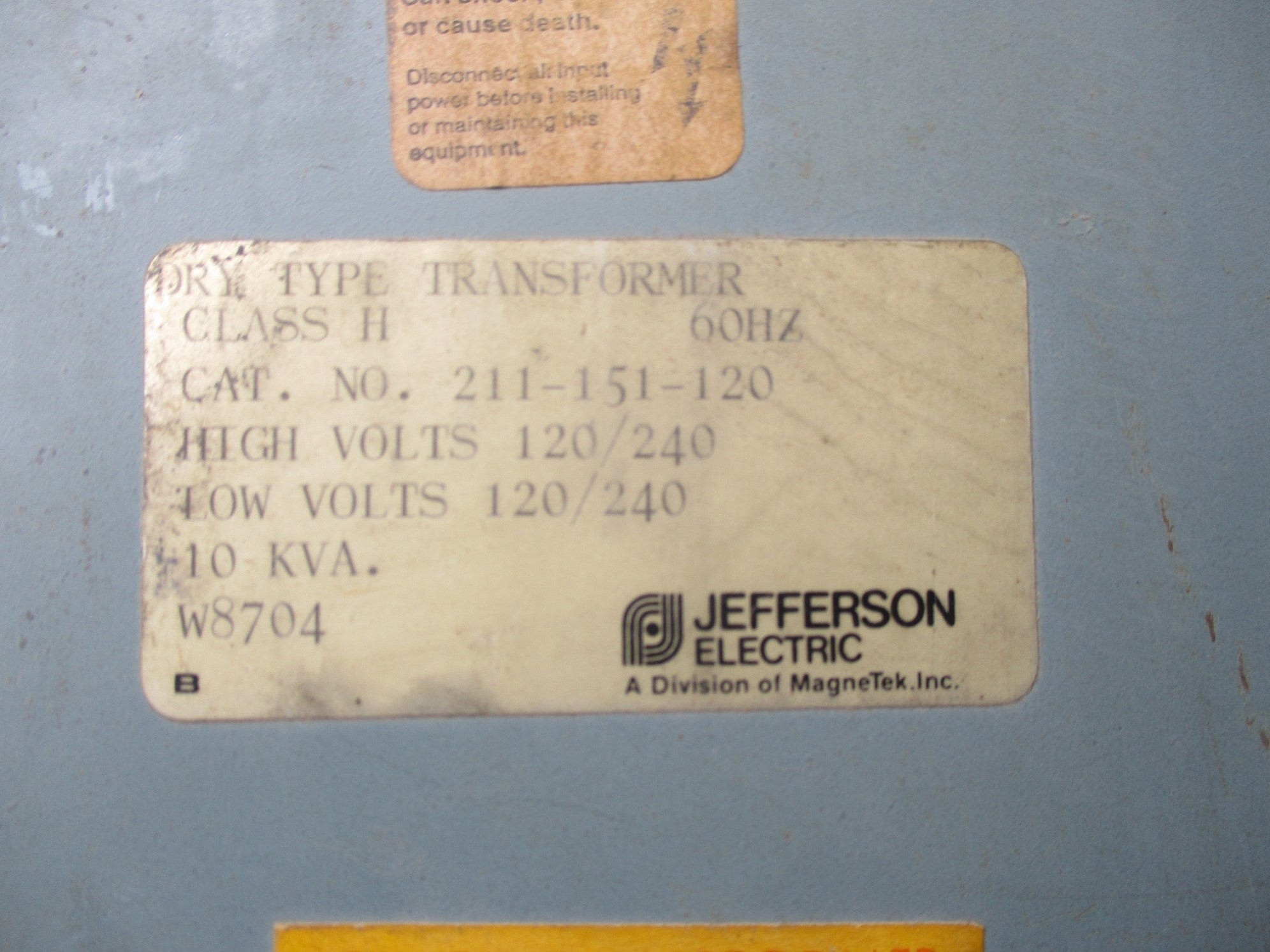 JEFFERSON ELECTRIC 211-151-120 (AS PICTURED) NSNP