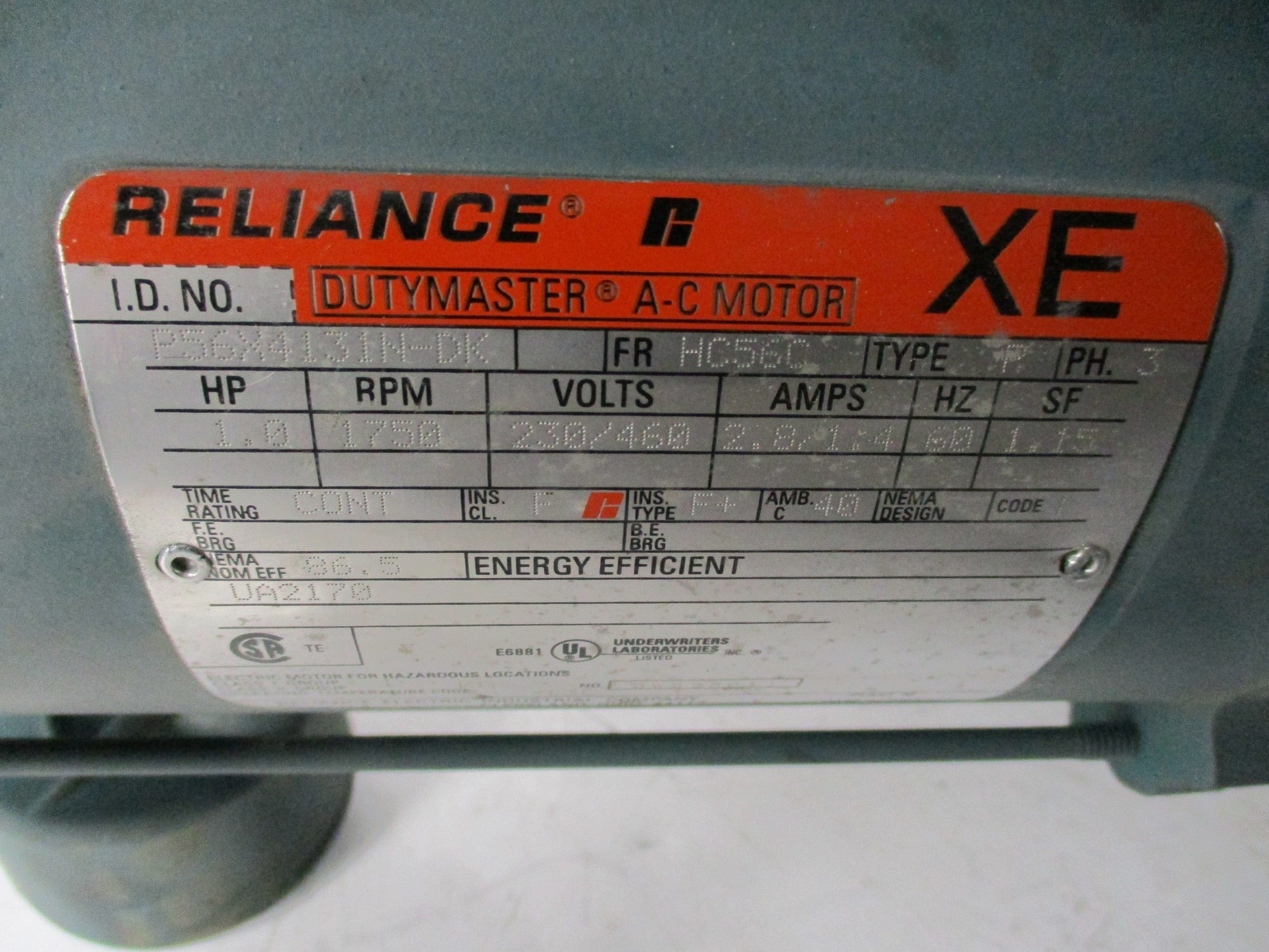 RELIANCE ELECTRIC P56X4131N-DK 079163-64-EA NSNP