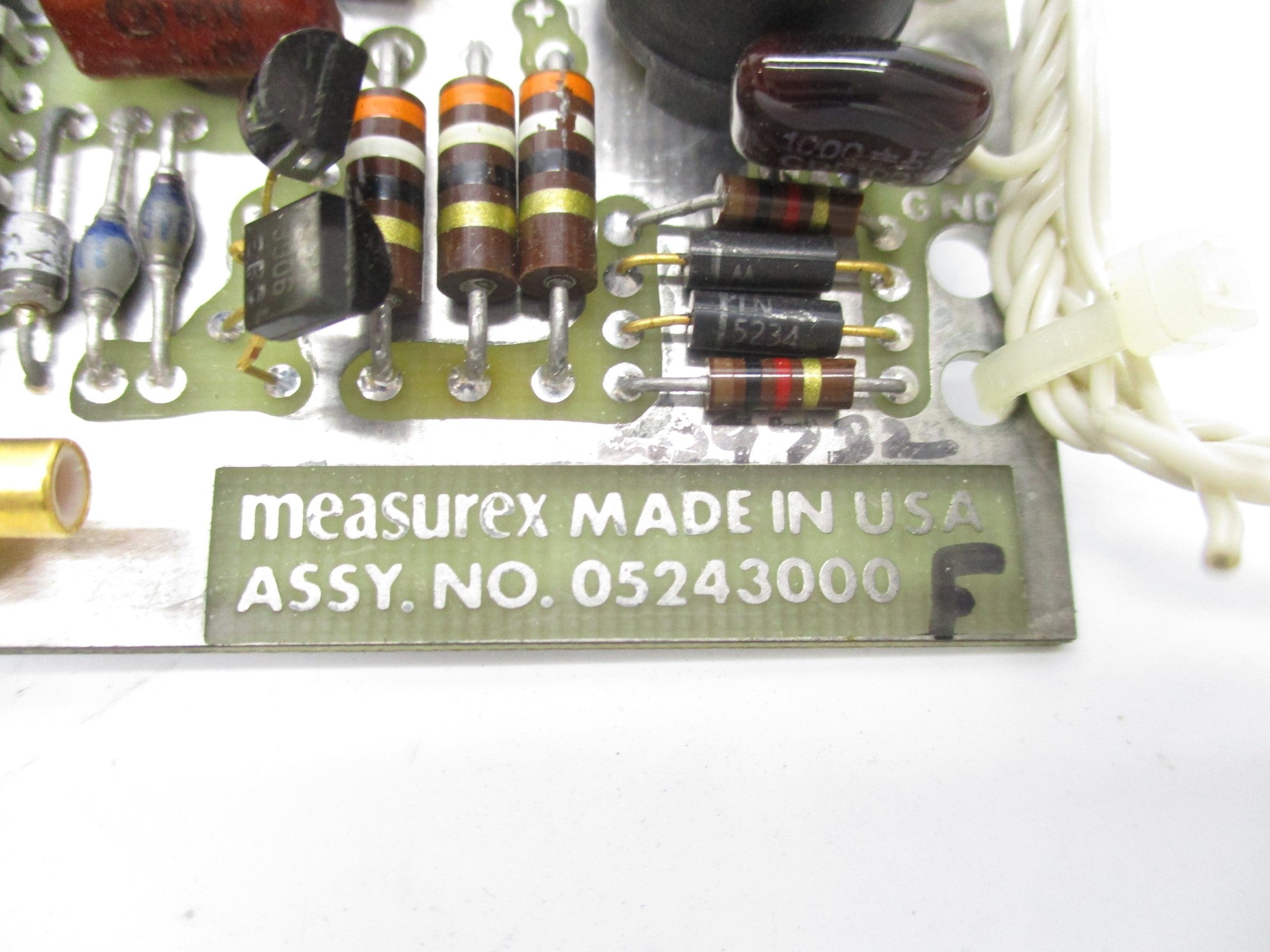 MEASUREX 05243000 REV. F UNMP
