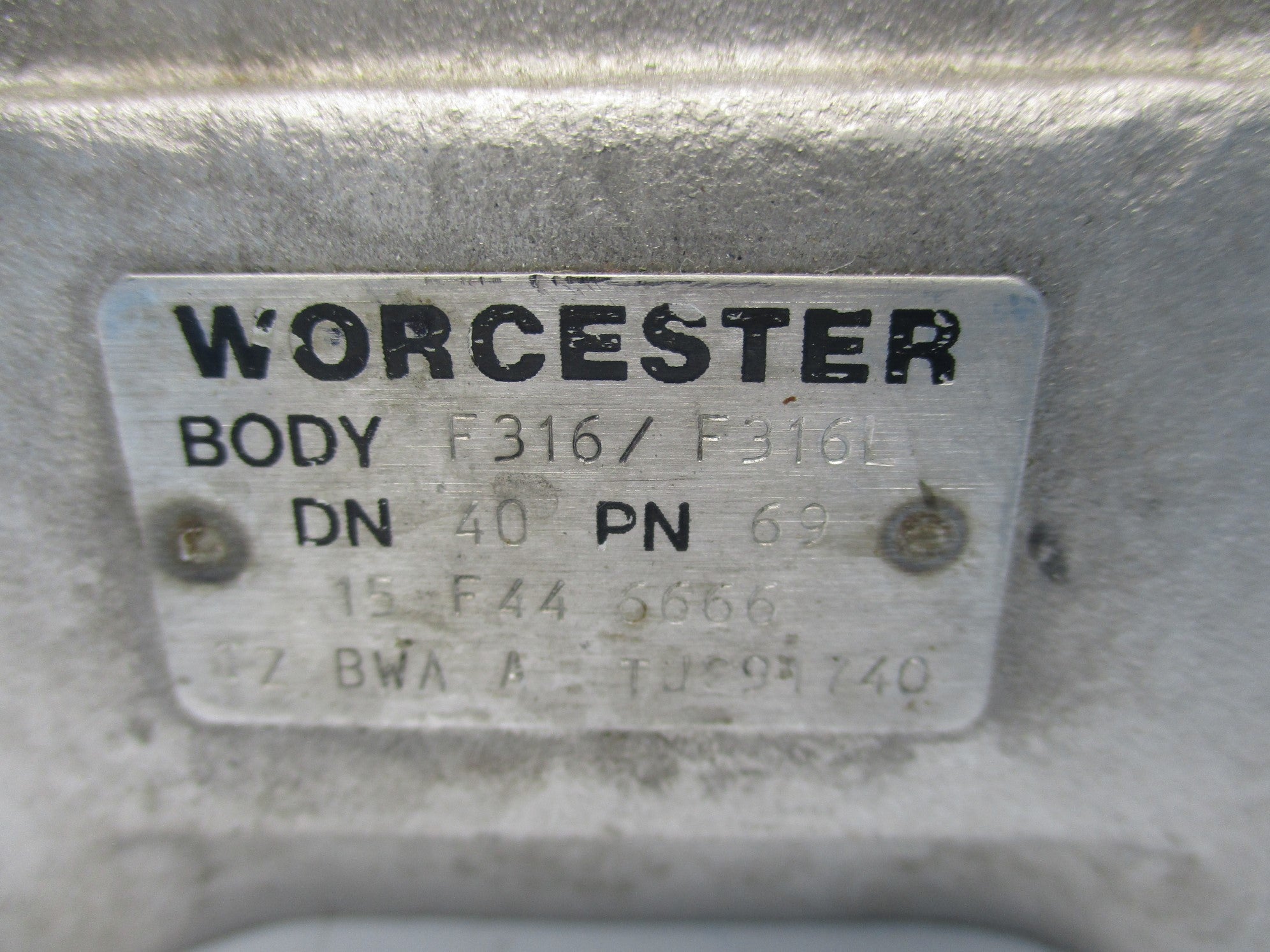 WORCESTER F316/F316L DN40PN69 NSNP