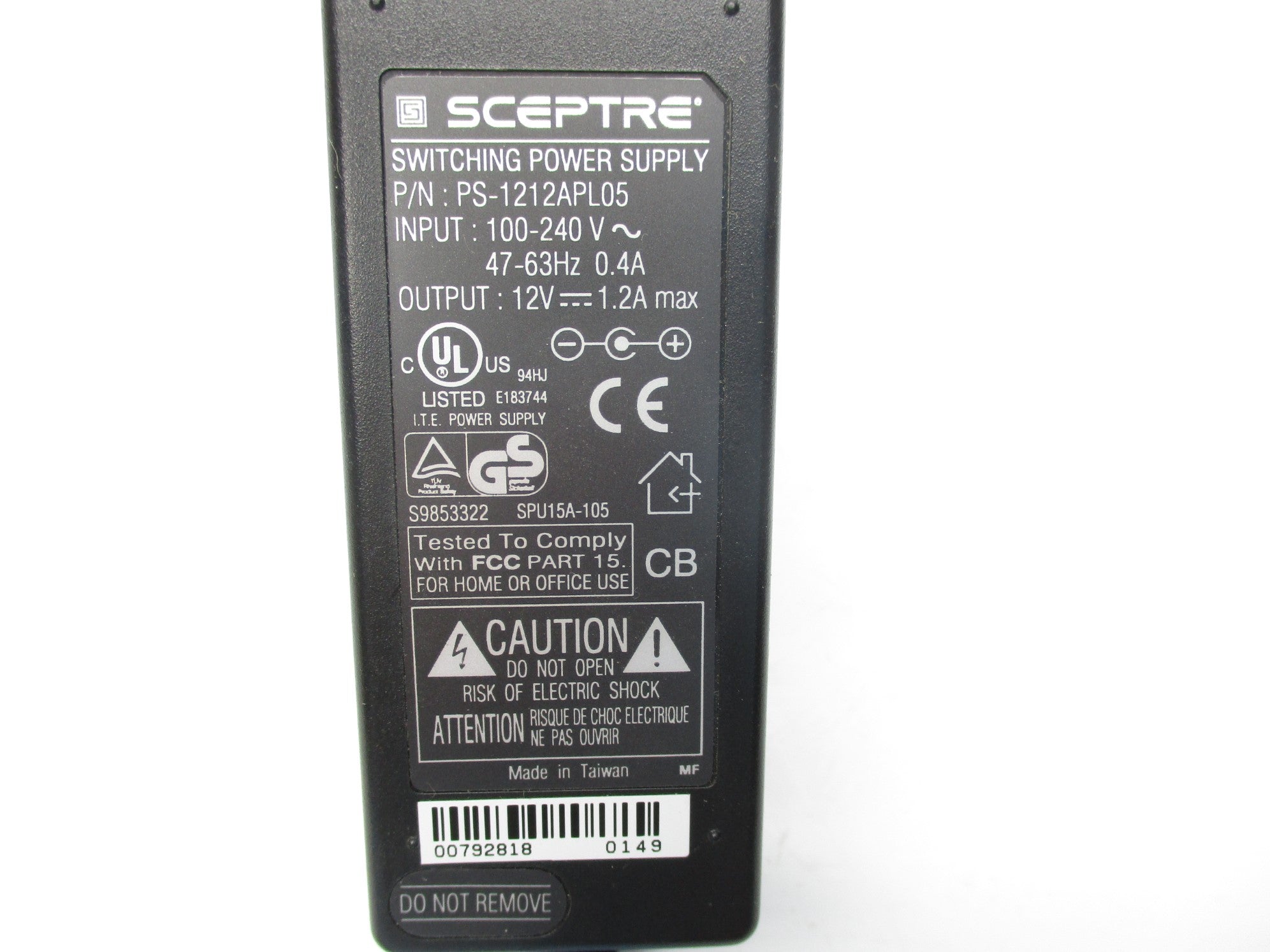 SCEPTRE PS-1212APL05 UNMP