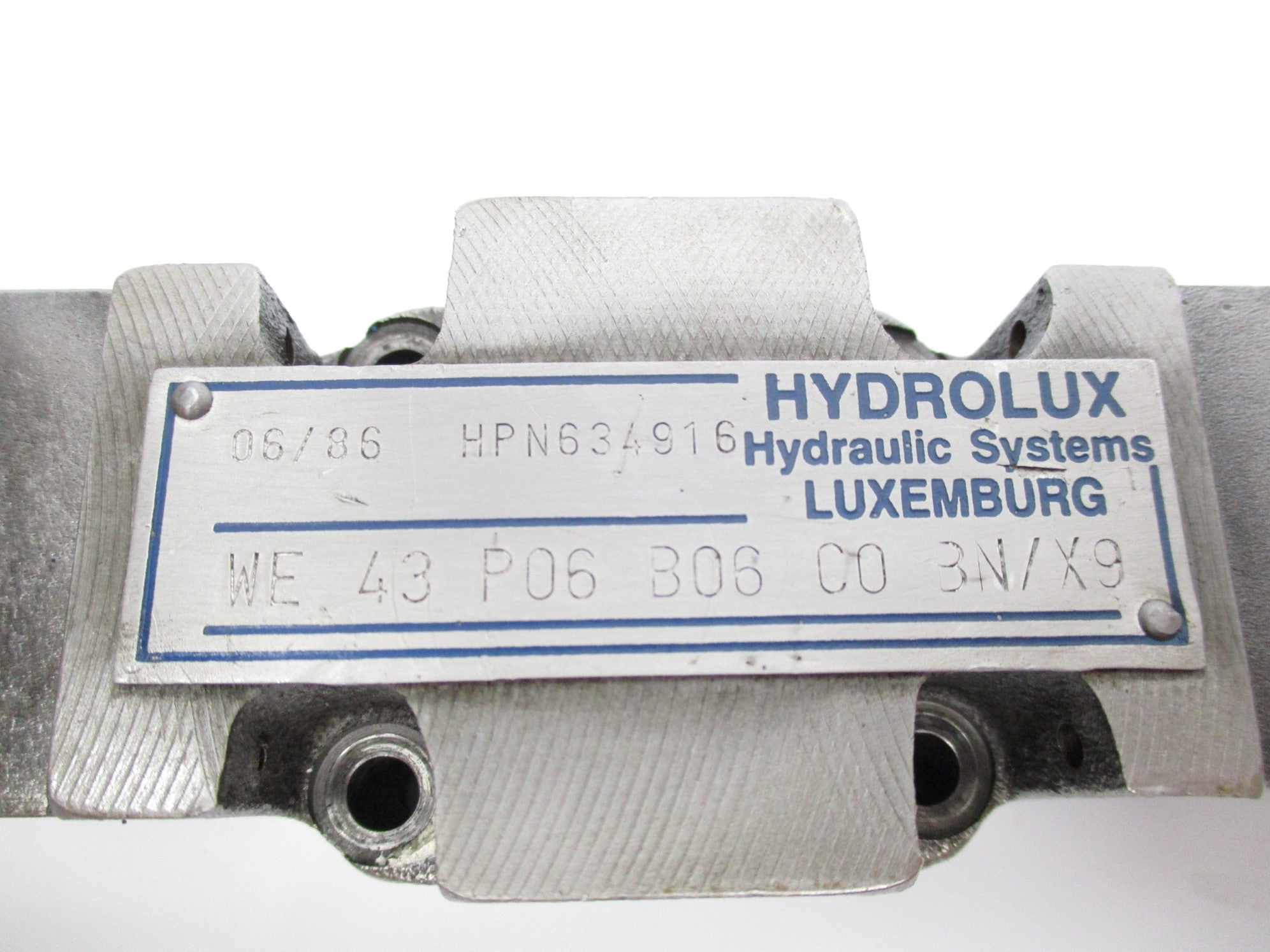HYDROLUX WE.43P06B06C0BN/X9 HPN634916 24V UNMP