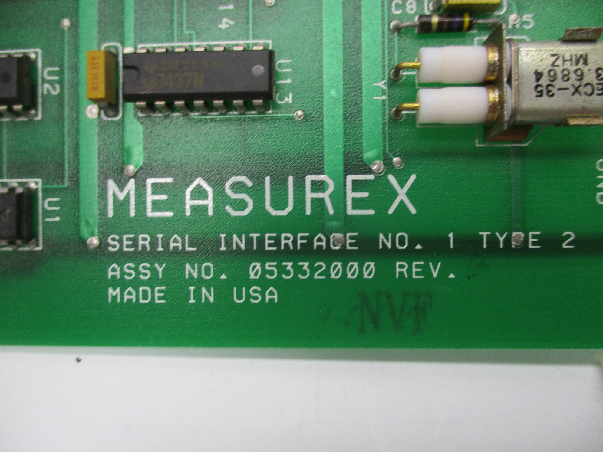 MEASUREX 05332000 REV. B UNMP