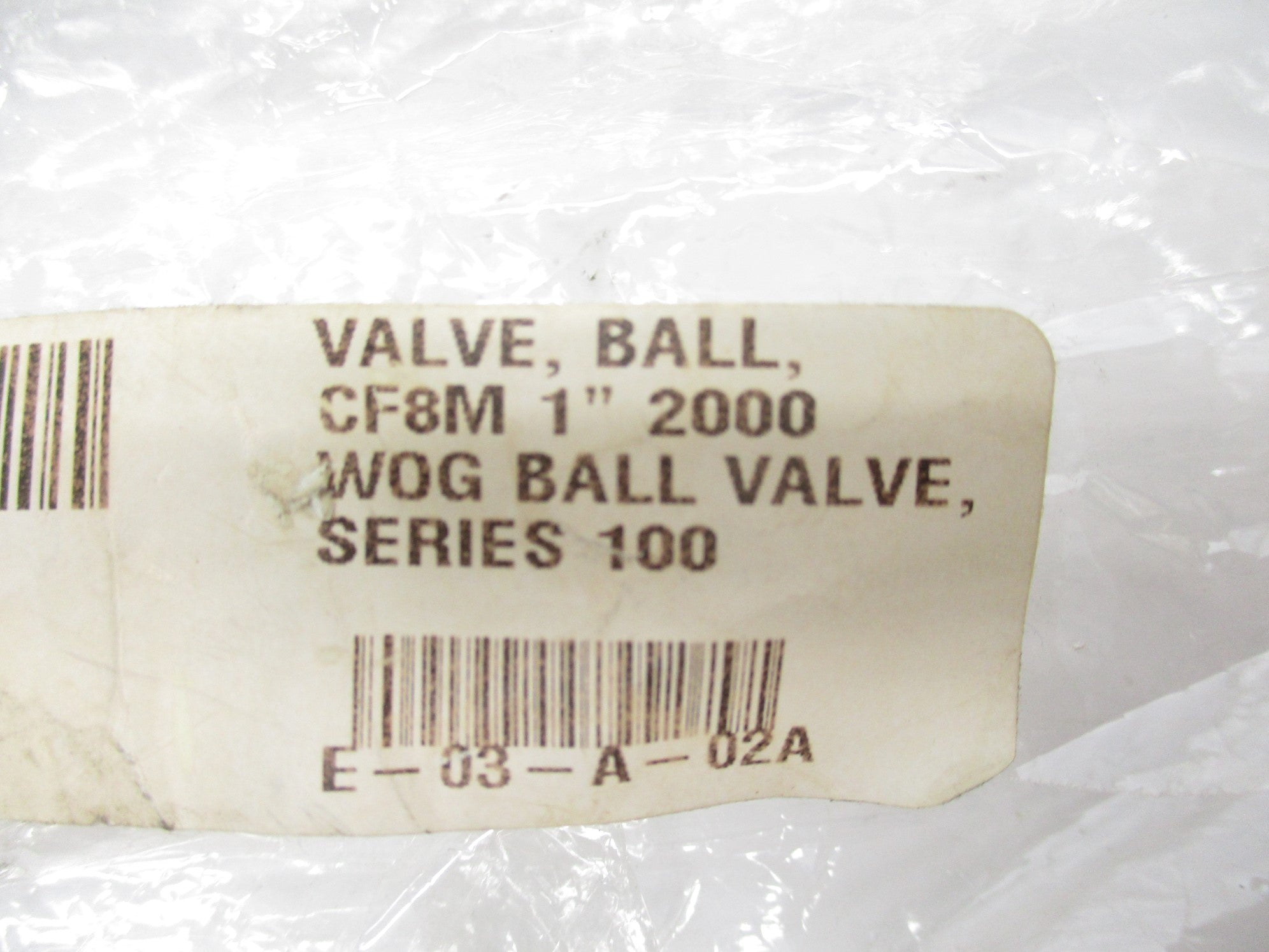 JAMESBURY CF8M 1" 2000 SER. 100 NSNP