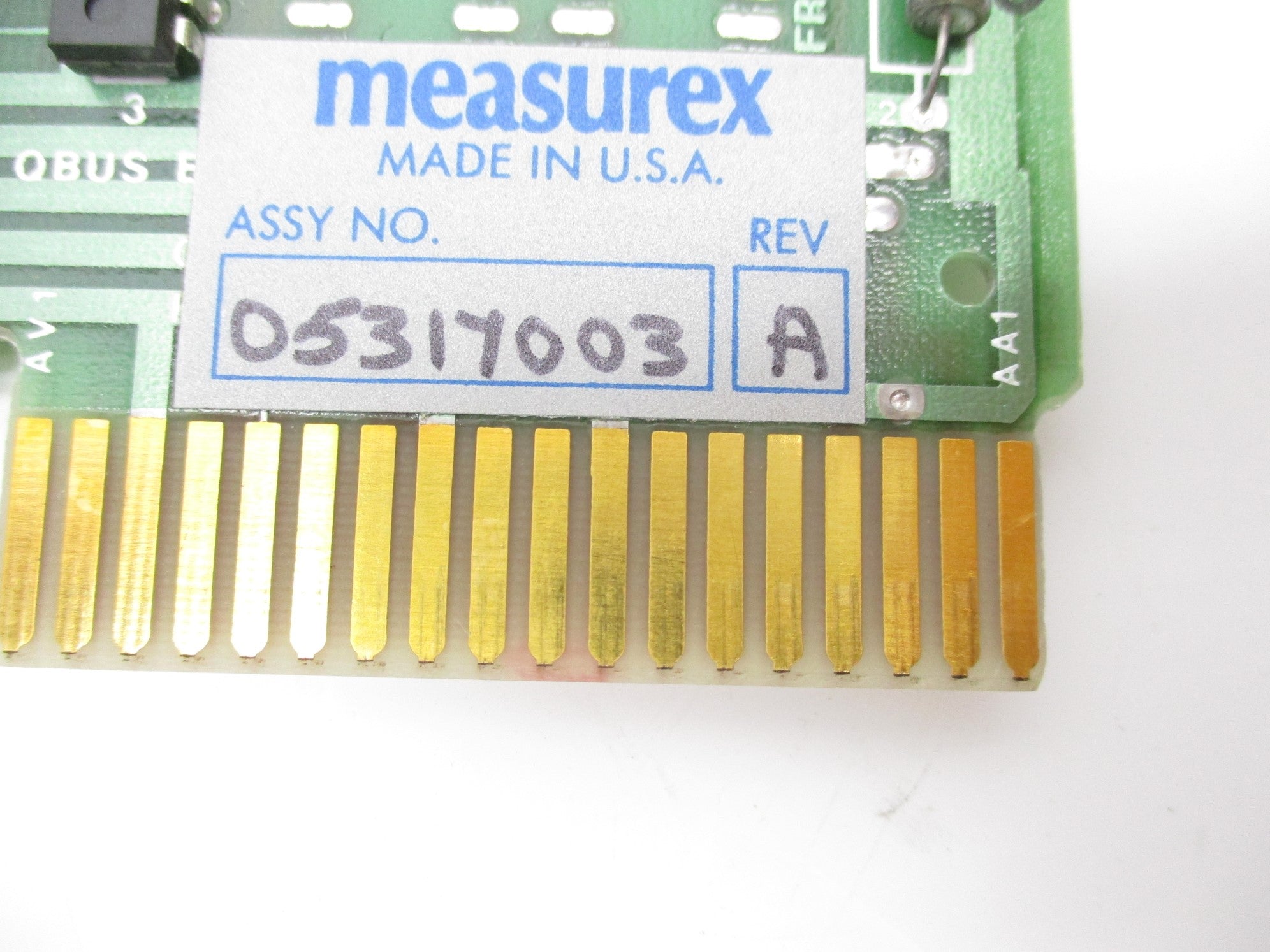 MEASUREX 05317003 REV. A UNMP