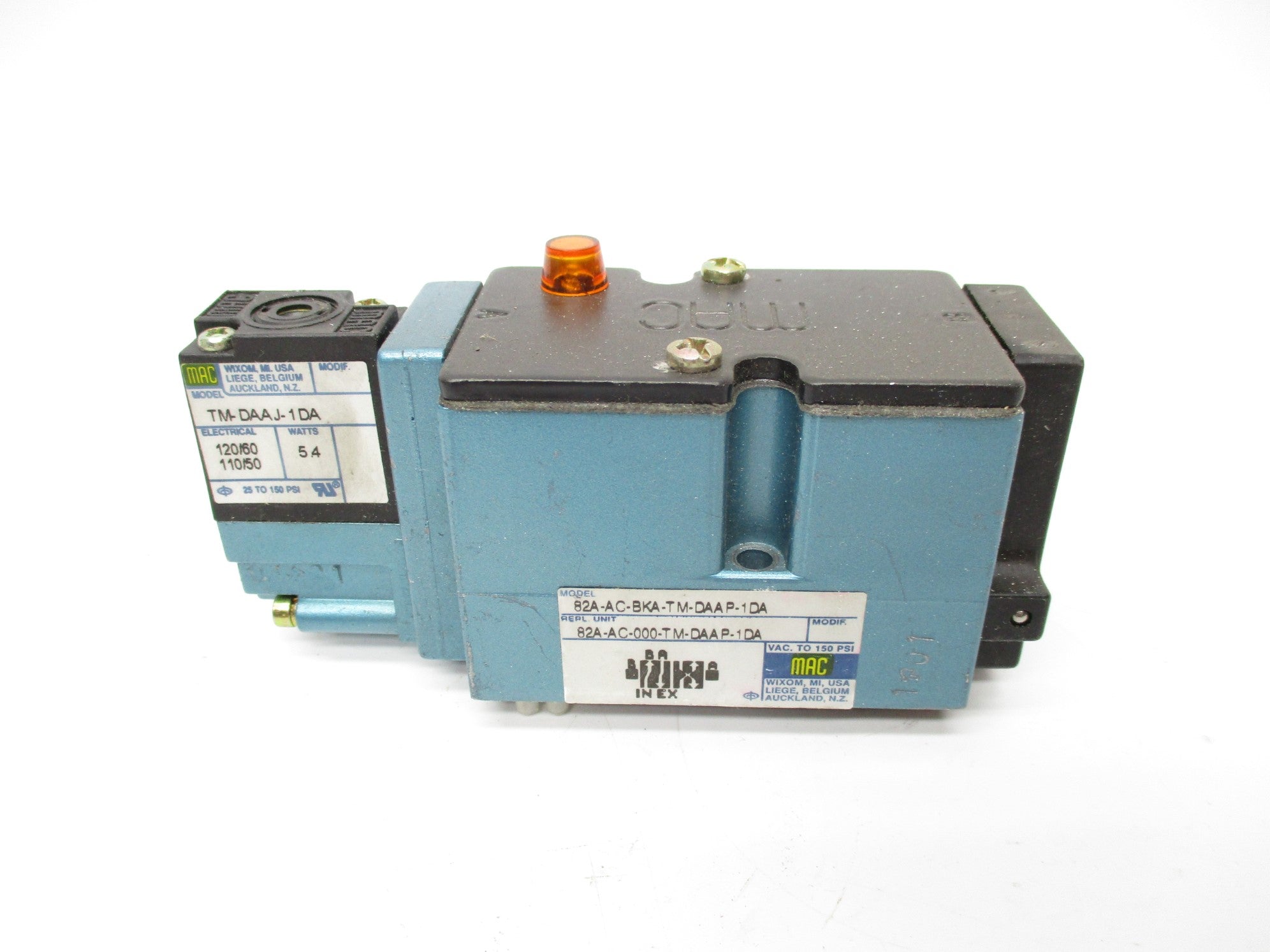 MAC 82A-AC-BKA-TM-DAAP-1DA 110/120V 150PSI UNMP
