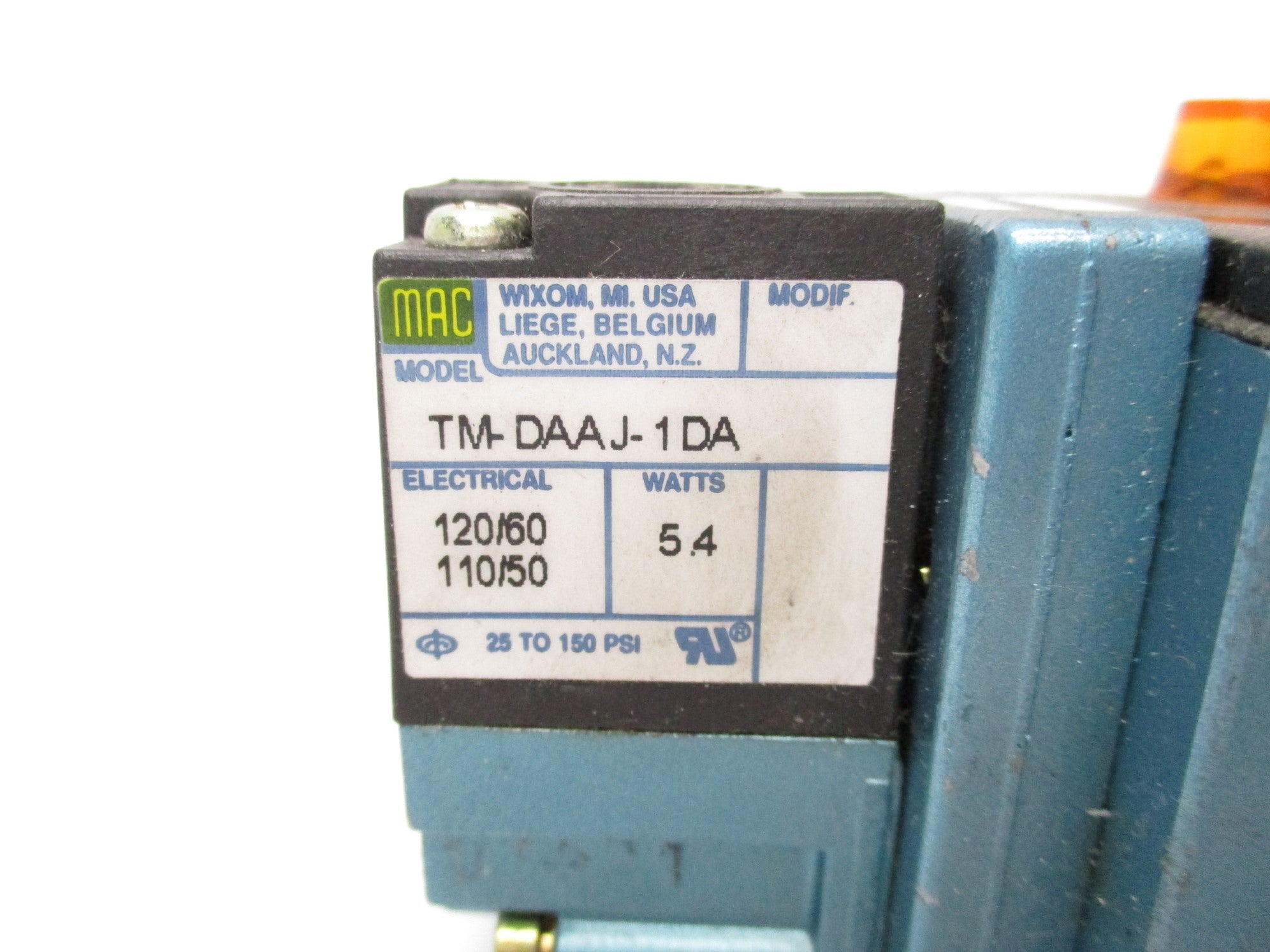 MAC 82A-AC-BKA-TM-DAAP-1DA 110/120V 150PSI UNMP