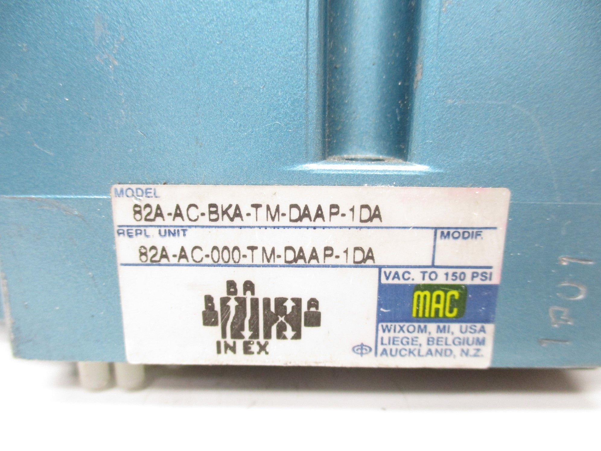 MAC 82A-AC-BKA-TM-DAAP-1DA 110/120V 150PSI UNMP