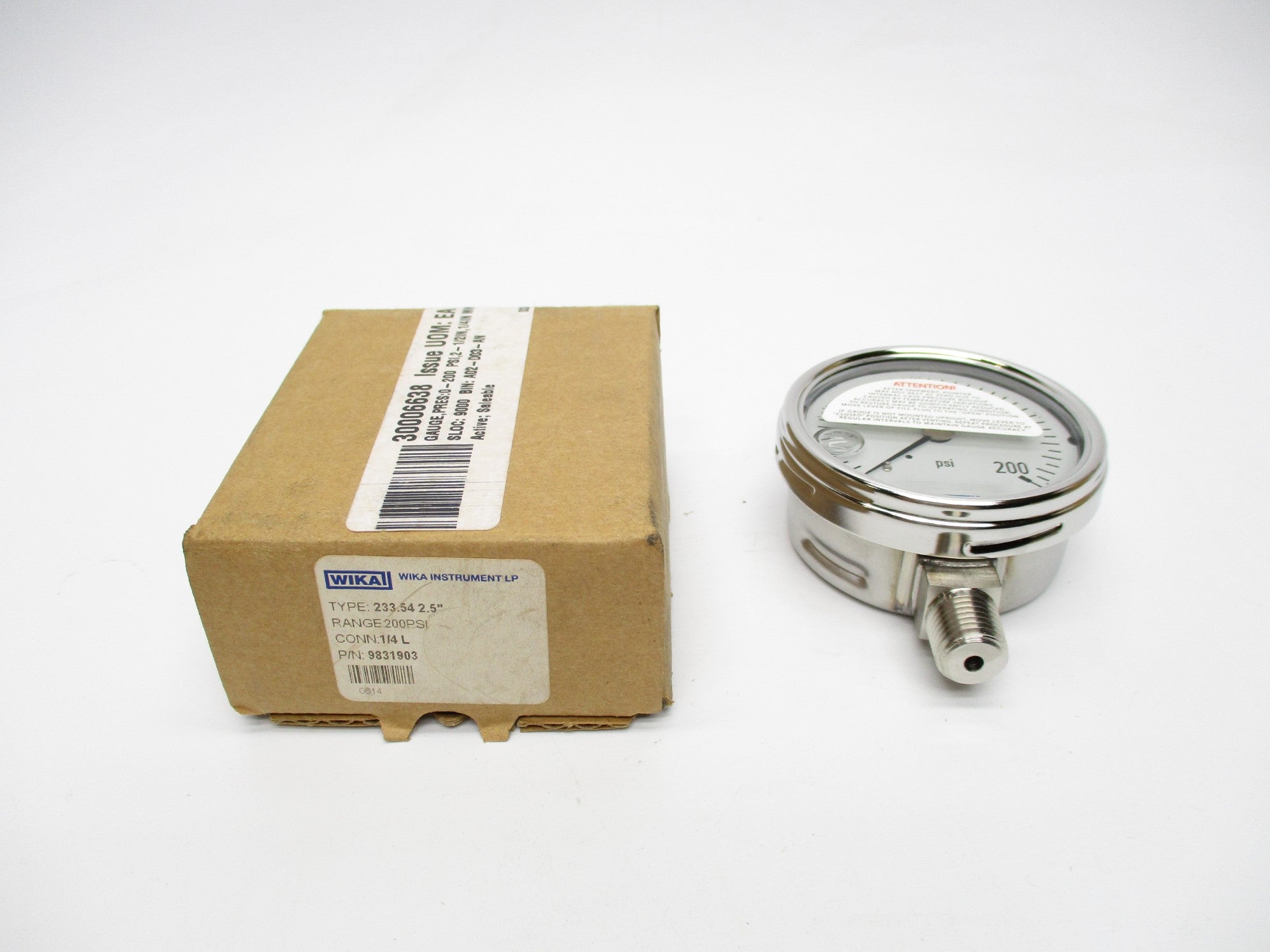 WIKA 233.542.5" 9831903 200PSI NSMP