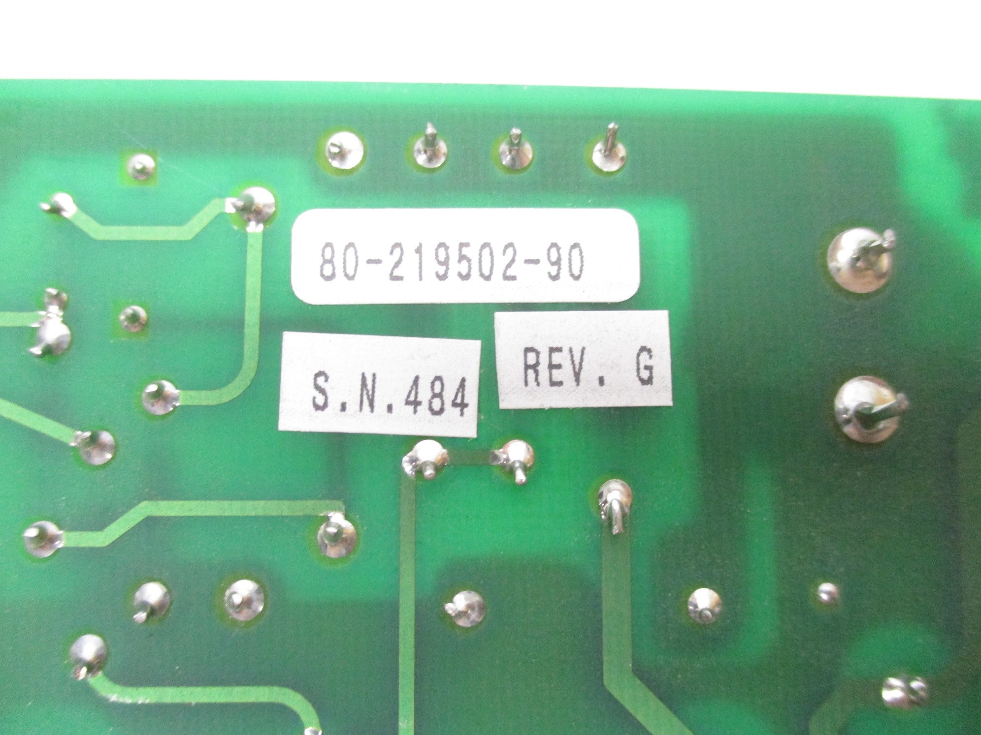 SOLID STATE CONTROLS 80-219502-90 REV. G NSNP