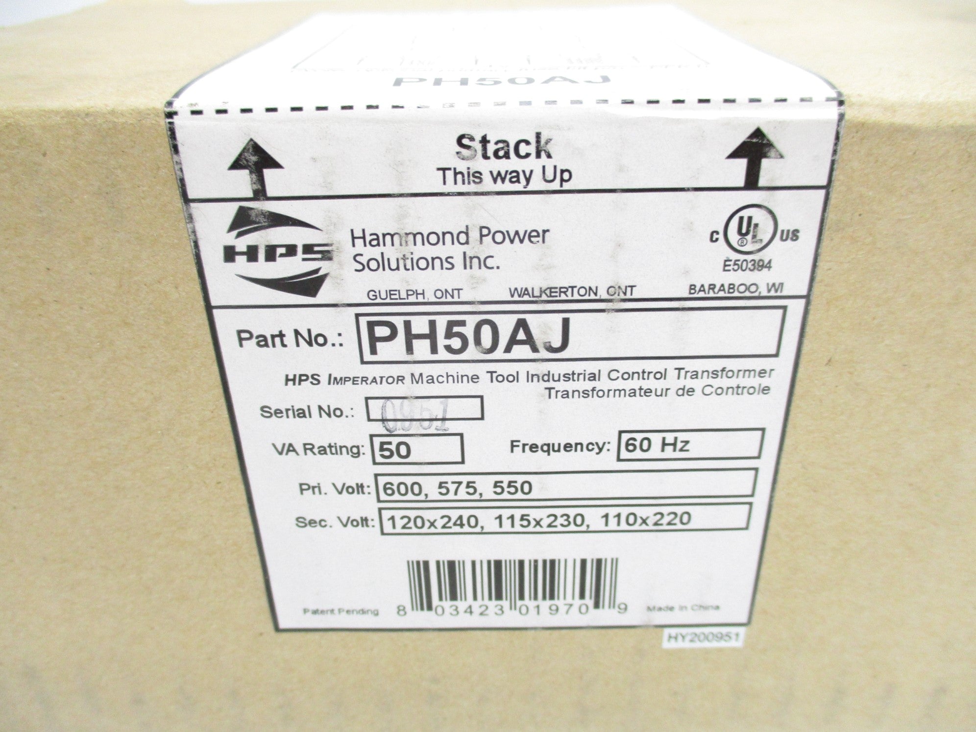 HPS PH50AJ 600V NSMP