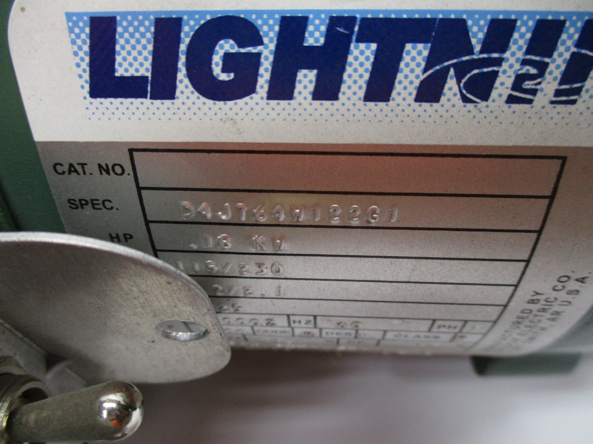 LIGHTNIN 34J764W122G1 271634 UNMP
