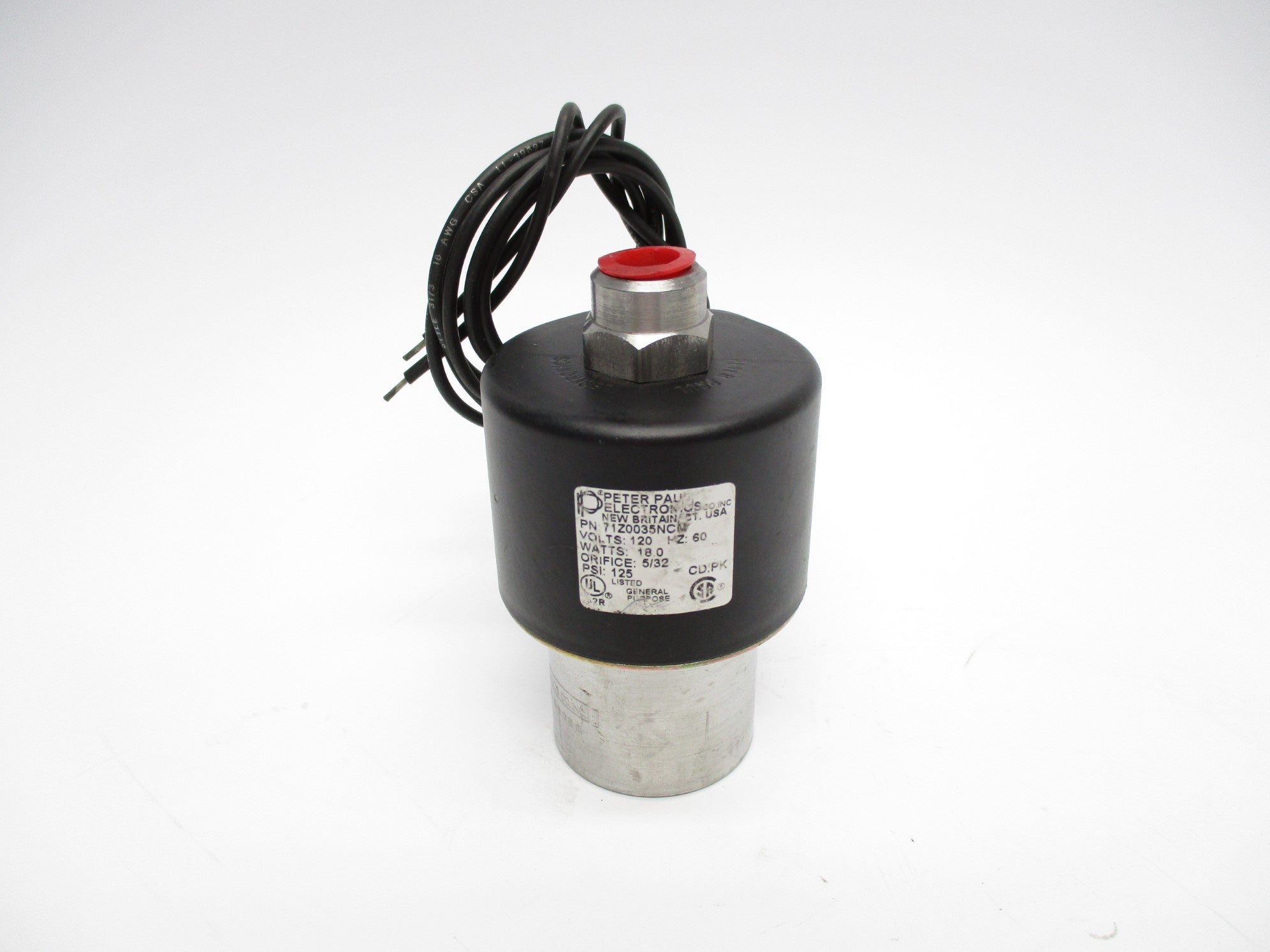 PETER PAUL ELECTRONICS 71Z0035NCM 120V 125PSI UNMP