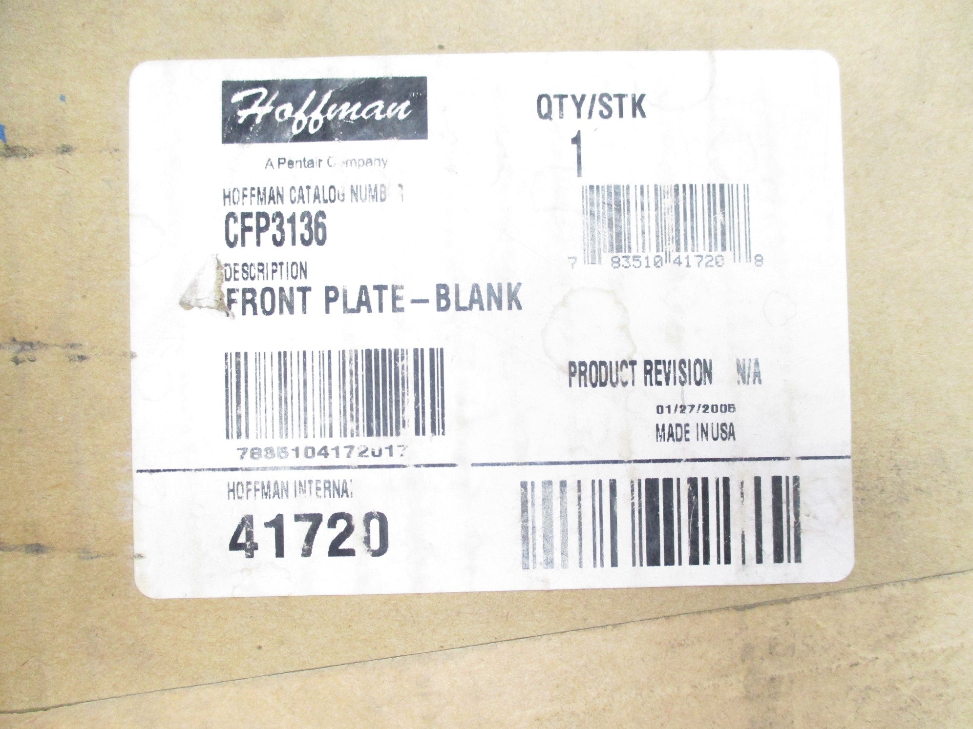 HOFFMAN CFP3136 NSMP