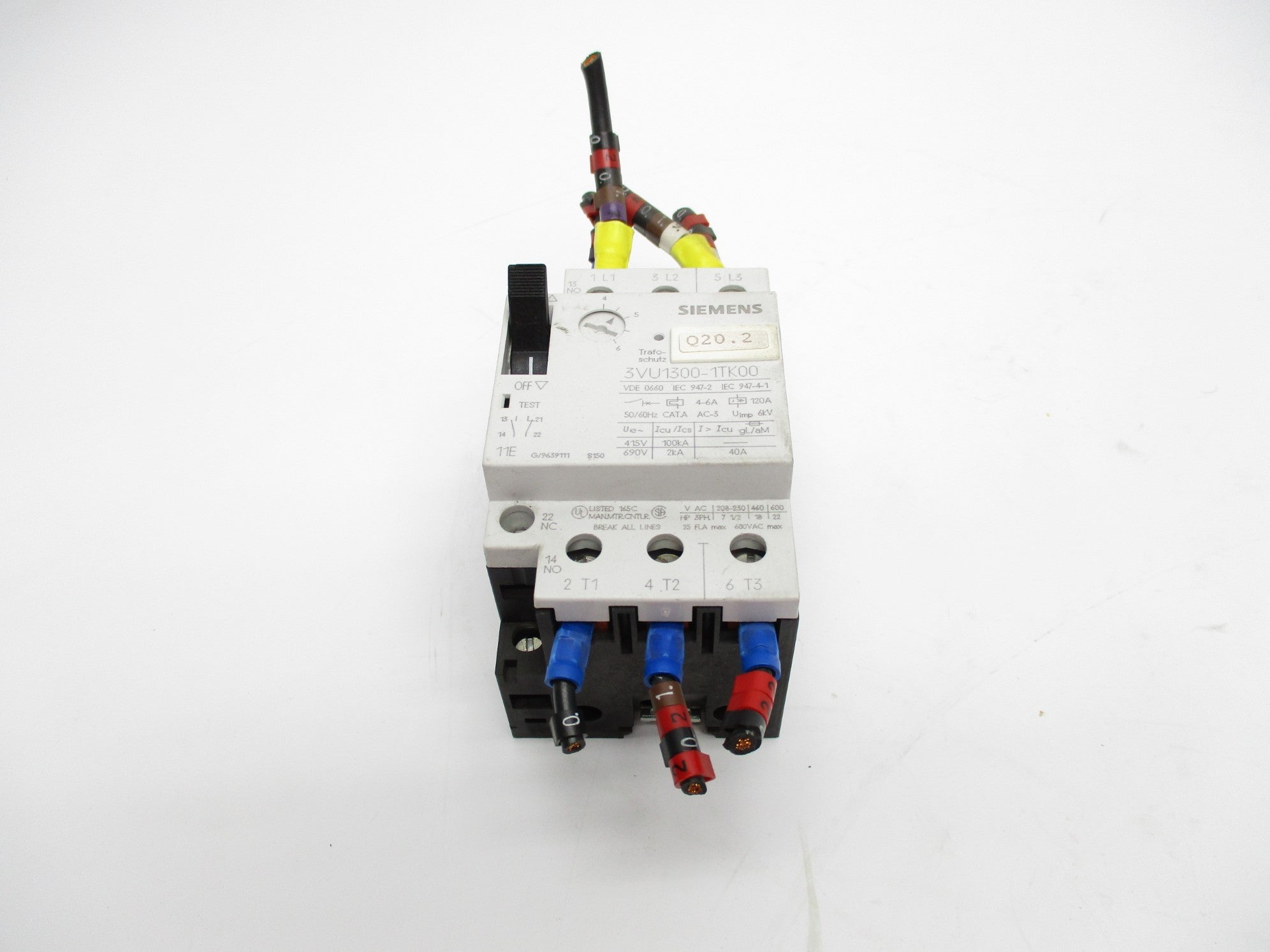 SIEMENS 3VU1300-1TK00 4-6A 600VAC UNMP