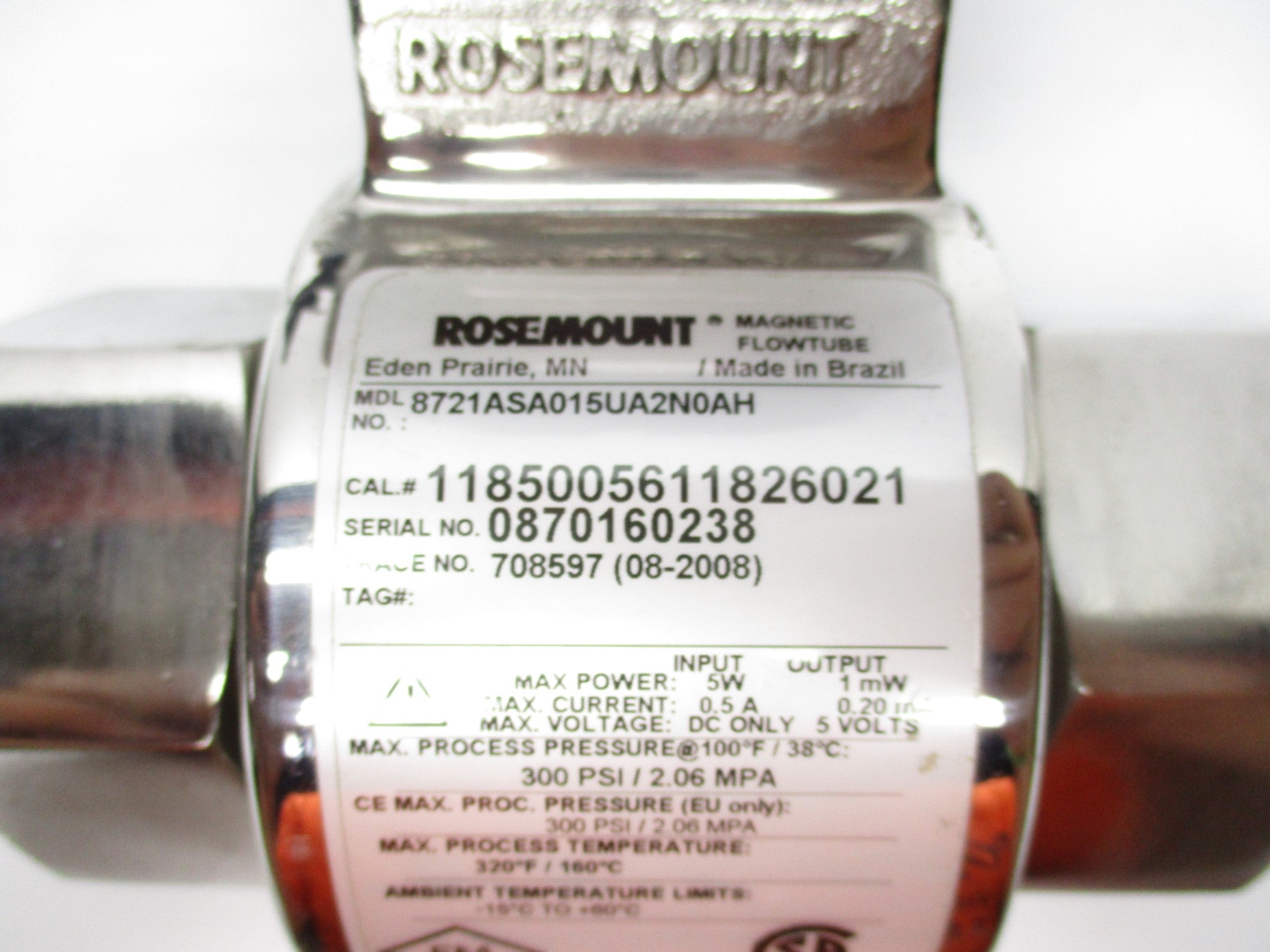 ROSEMOUNT 8732EST1A1N0M4 8721ASA015UA2N0AH NSNP