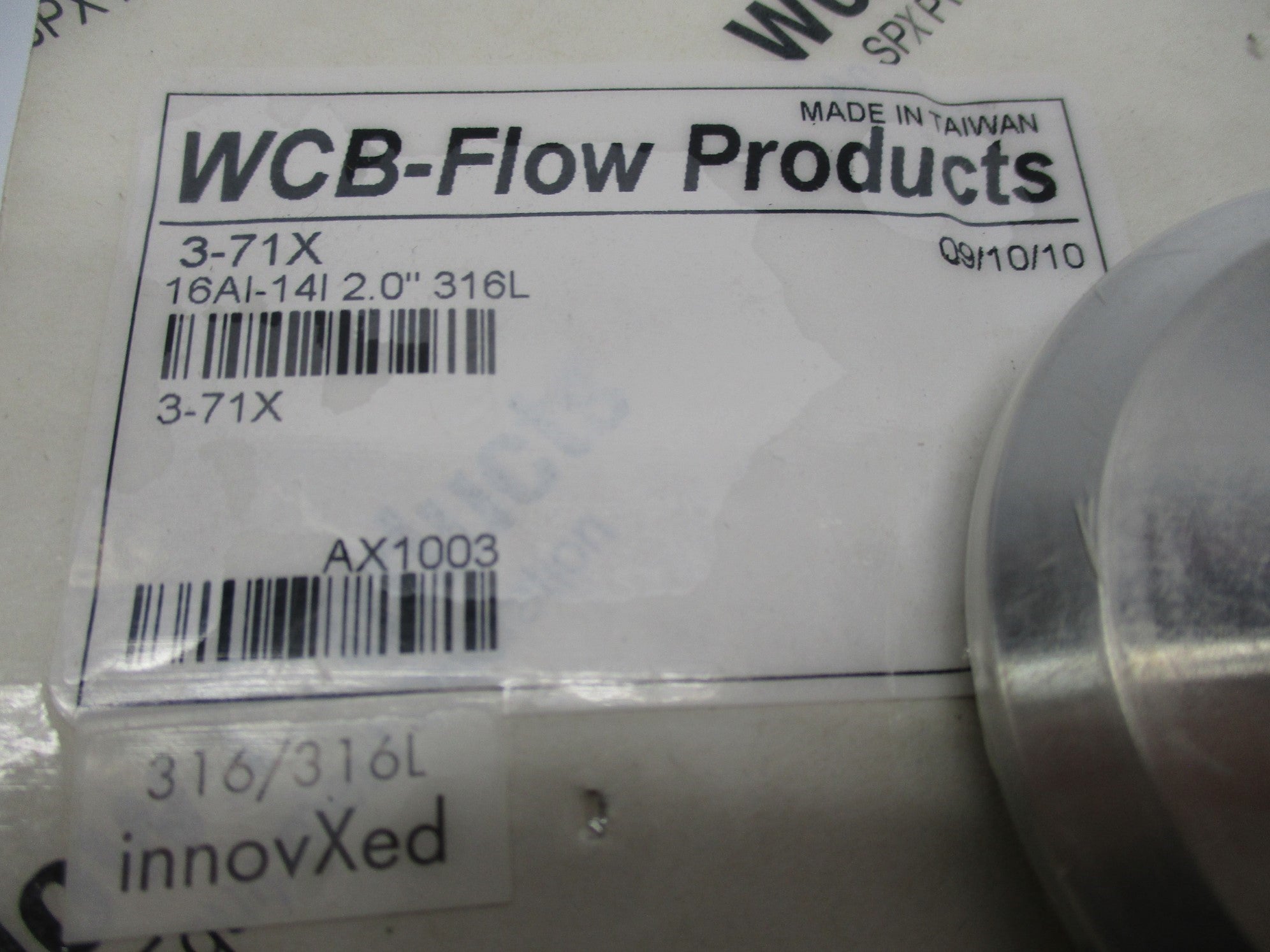 WCB-FLOW PRODUCTS 3-71X 16AI-14I-2.0"316L NSMP