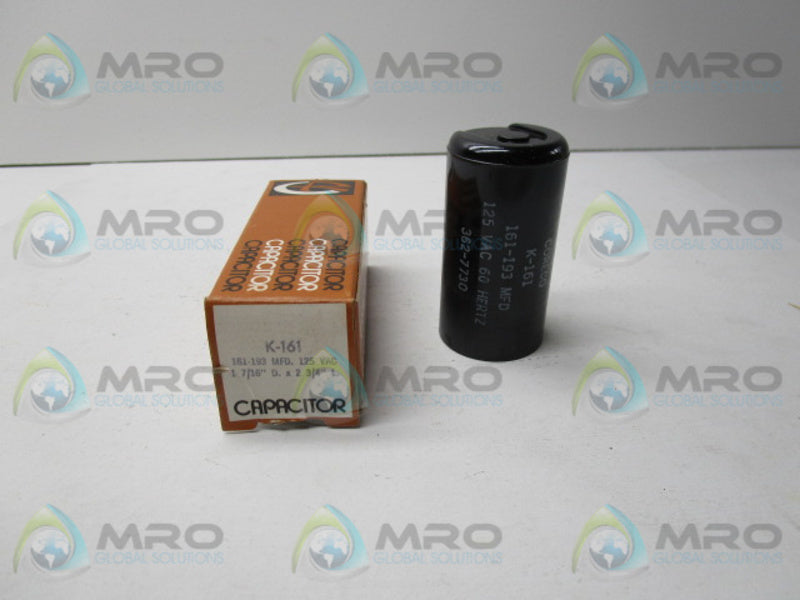 CORECO K-161 CAPACITOR 125V  NSMP