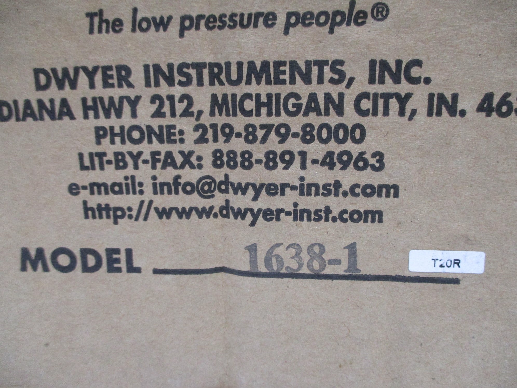 DWYER 1638-1 NSMP