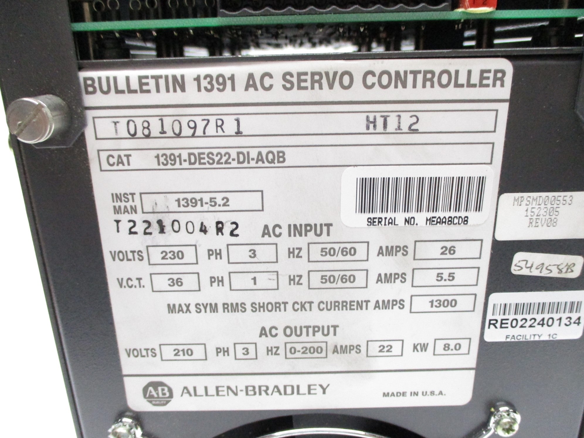 ALLEN BRADLEY 1391-DES22-DI-AQB NSNP