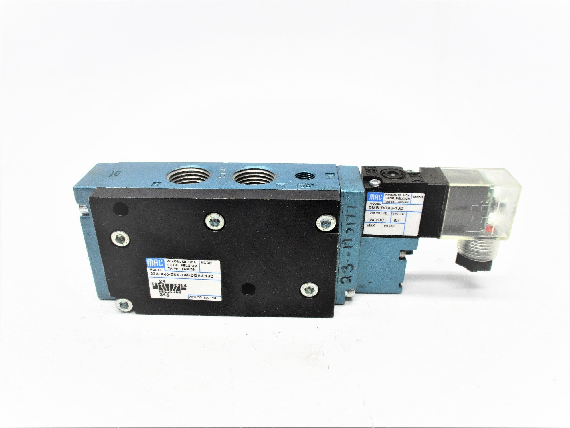 MAC 93A-AJ0-C0K-DM-DDAJ-1JD 120PSI 24VDC NSNP