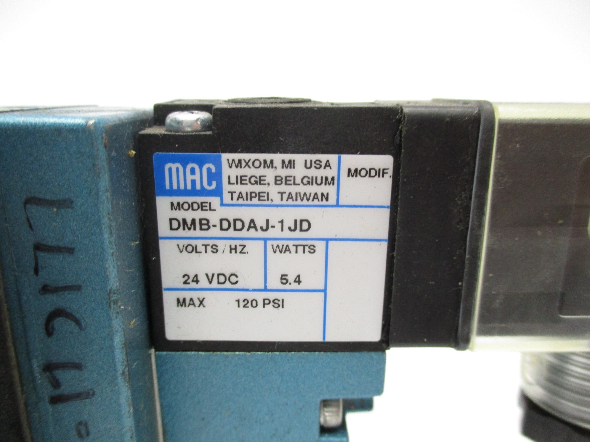 MAC 93A-AJ0-C0K-DM-DDAJ-1JD 120PSI 24VDC NSNP